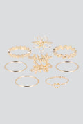 Set 8 Piezas Anillos Hojas