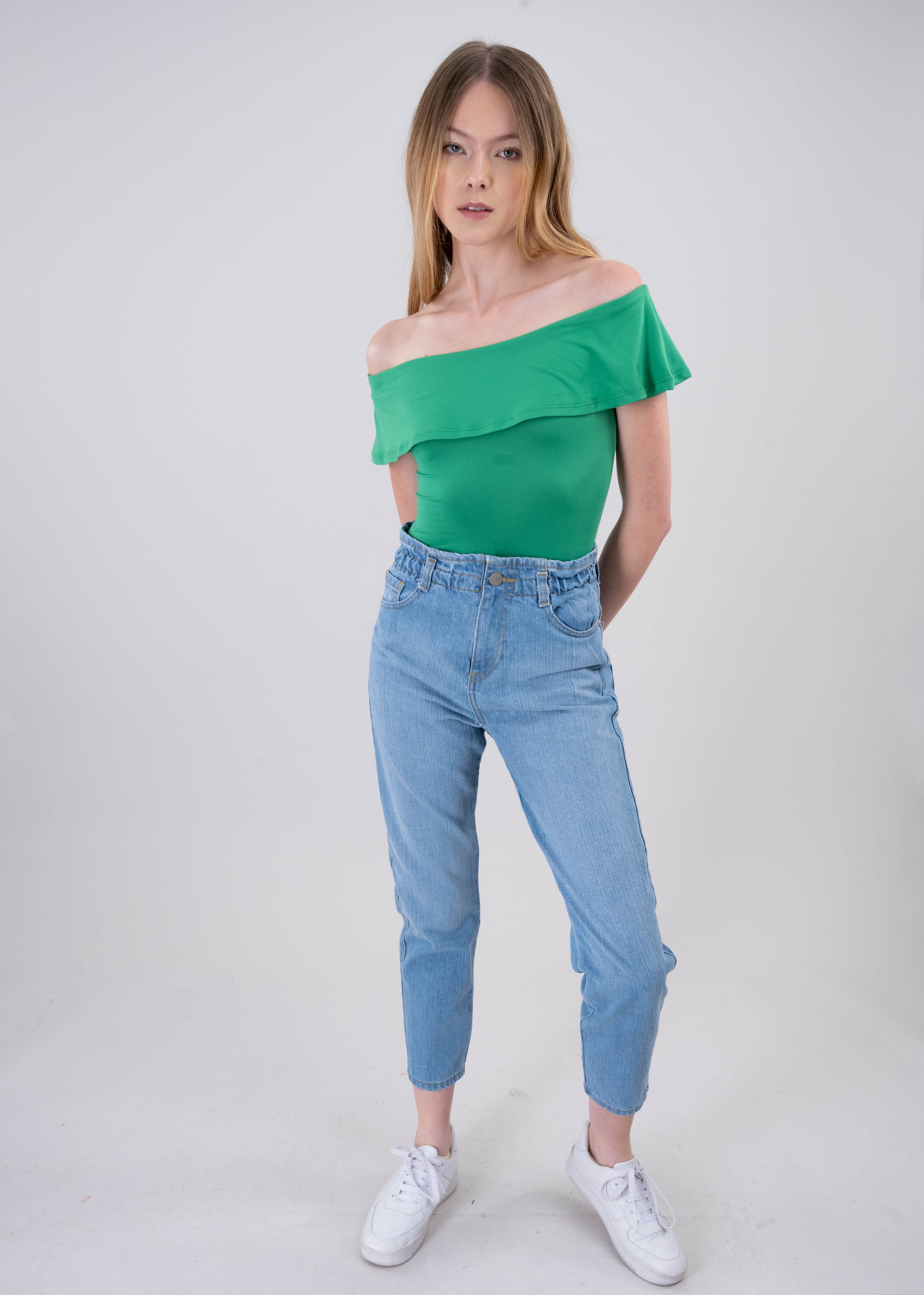 Jeans paper bag cintura alta LIGHT WASH
