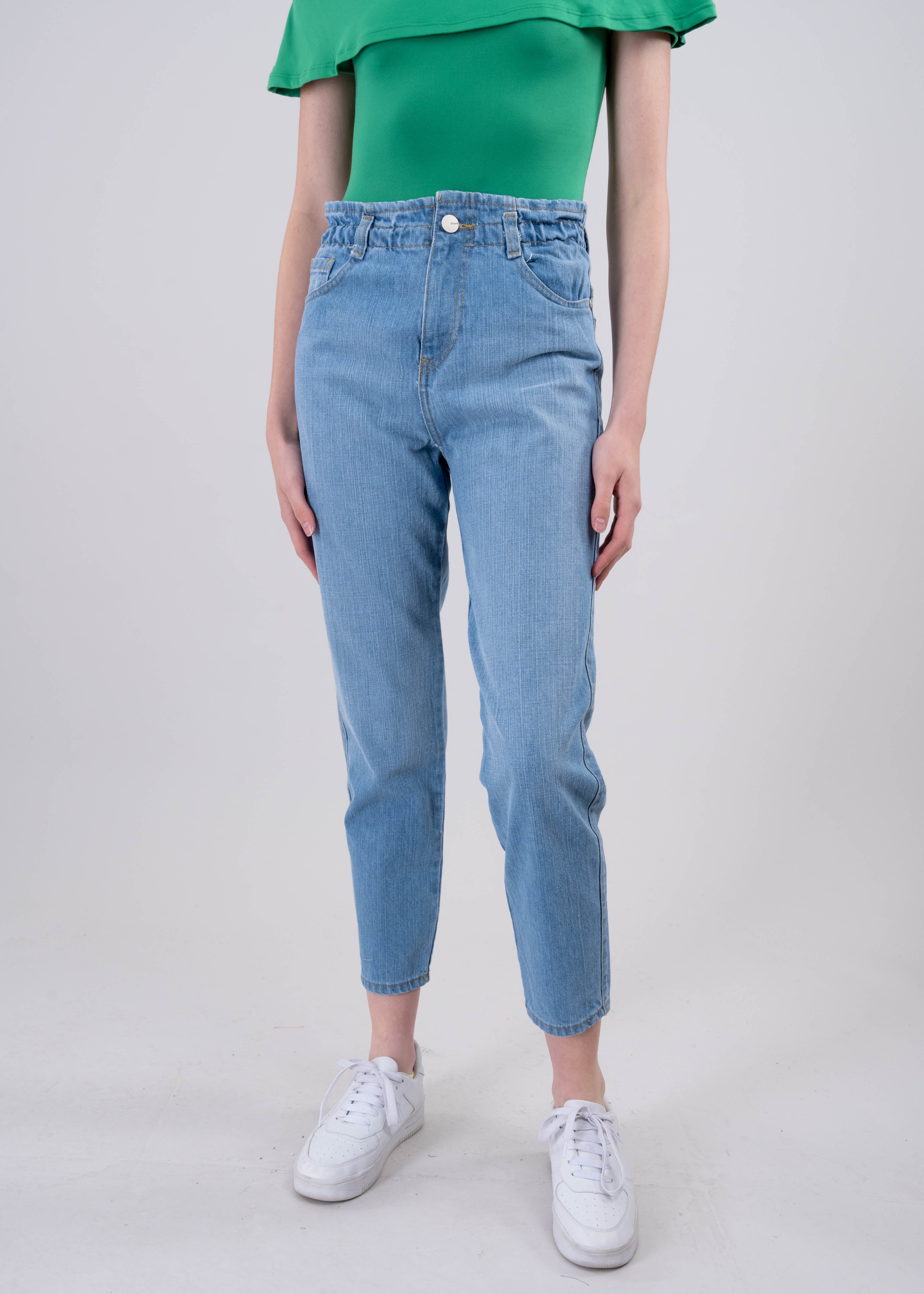 Jeans paper bag cintura alta LIGHT WASH