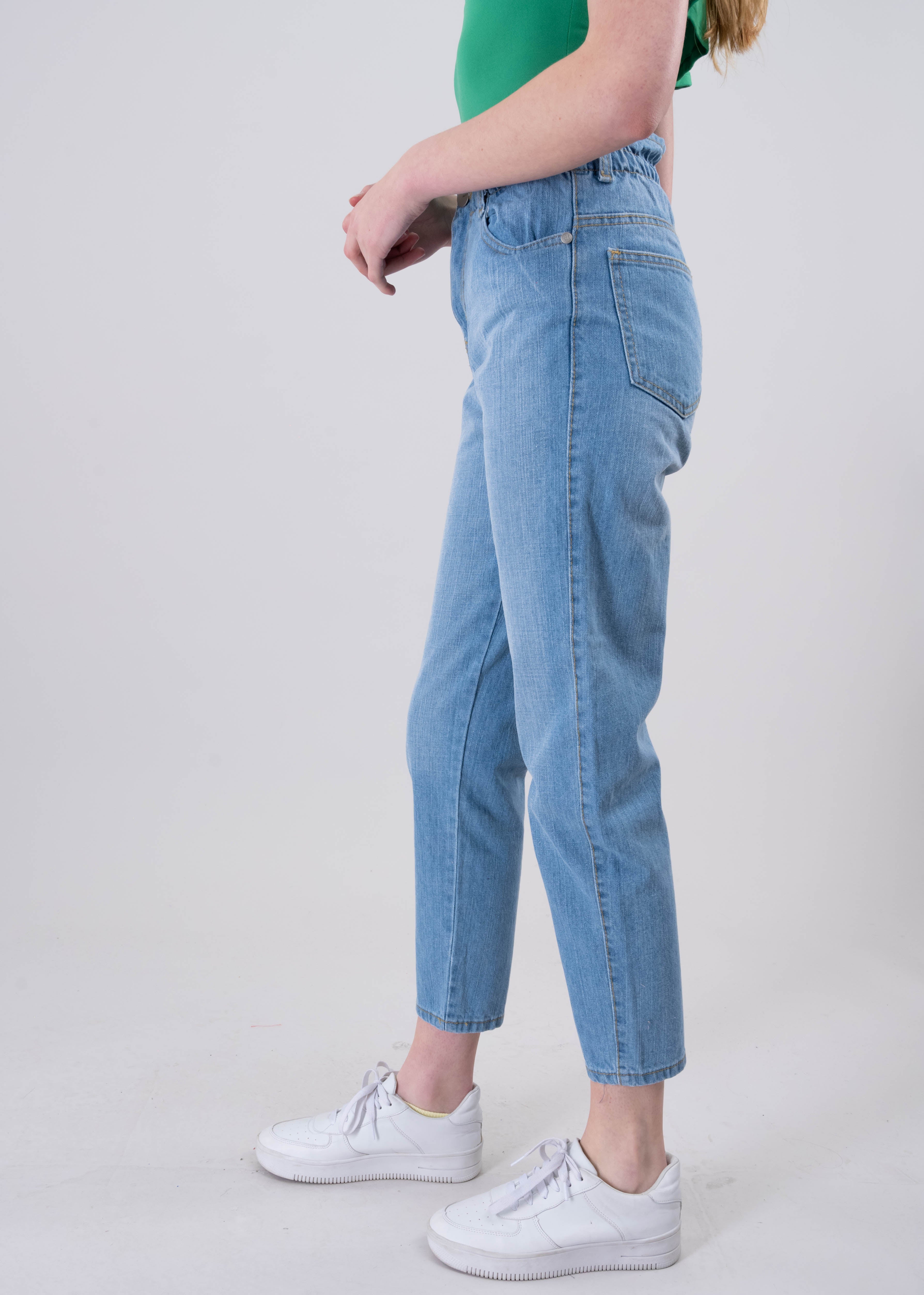Jeans paper bag cintura alta LIGHT WASH