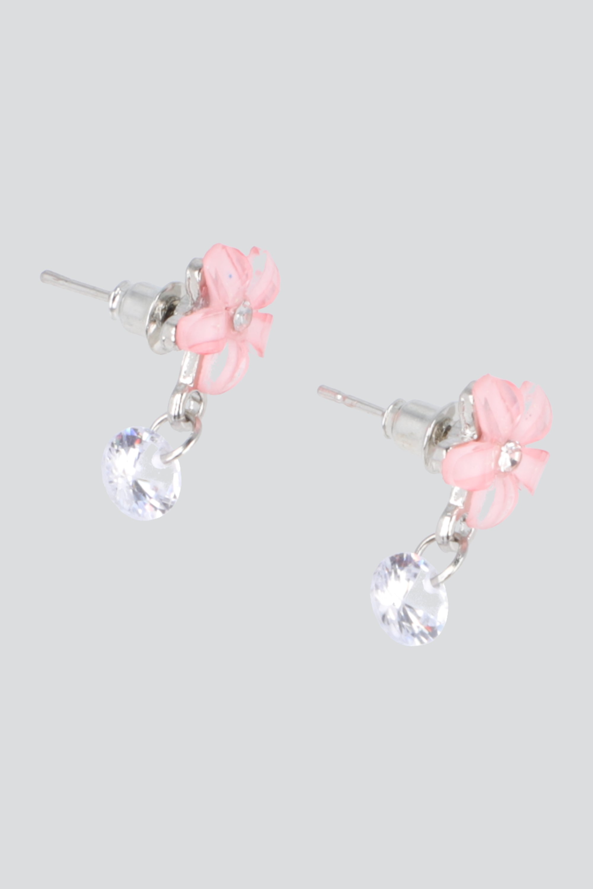 Aretes Flores Acrílico PALO DE ROSA