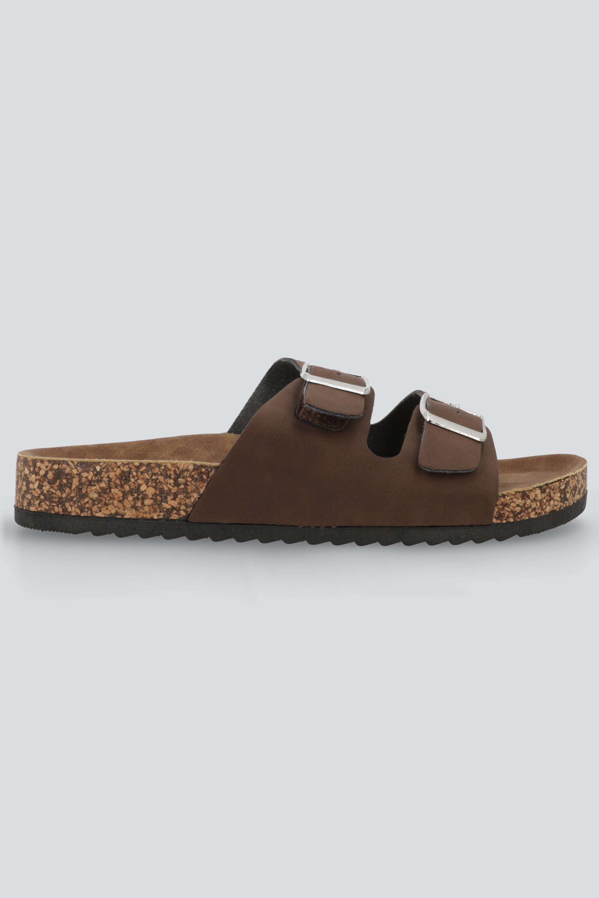 Sandalias 2 Hebillas Efecto Corcho CAFE