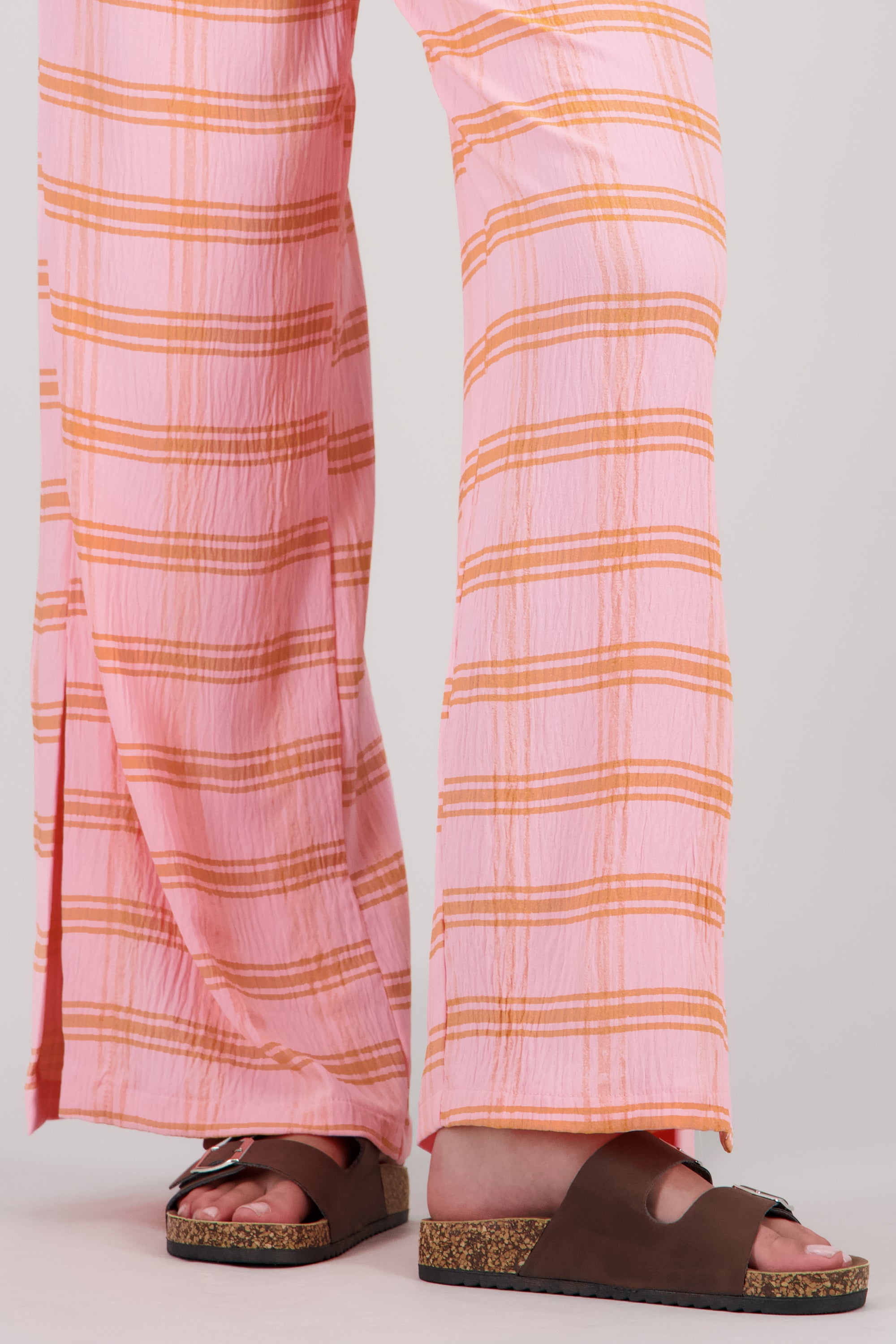 Sandalias 2 Hebillas Efecto Corcho CAFE