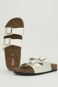 Sandalias 2 Hebillas Efecto Corcho