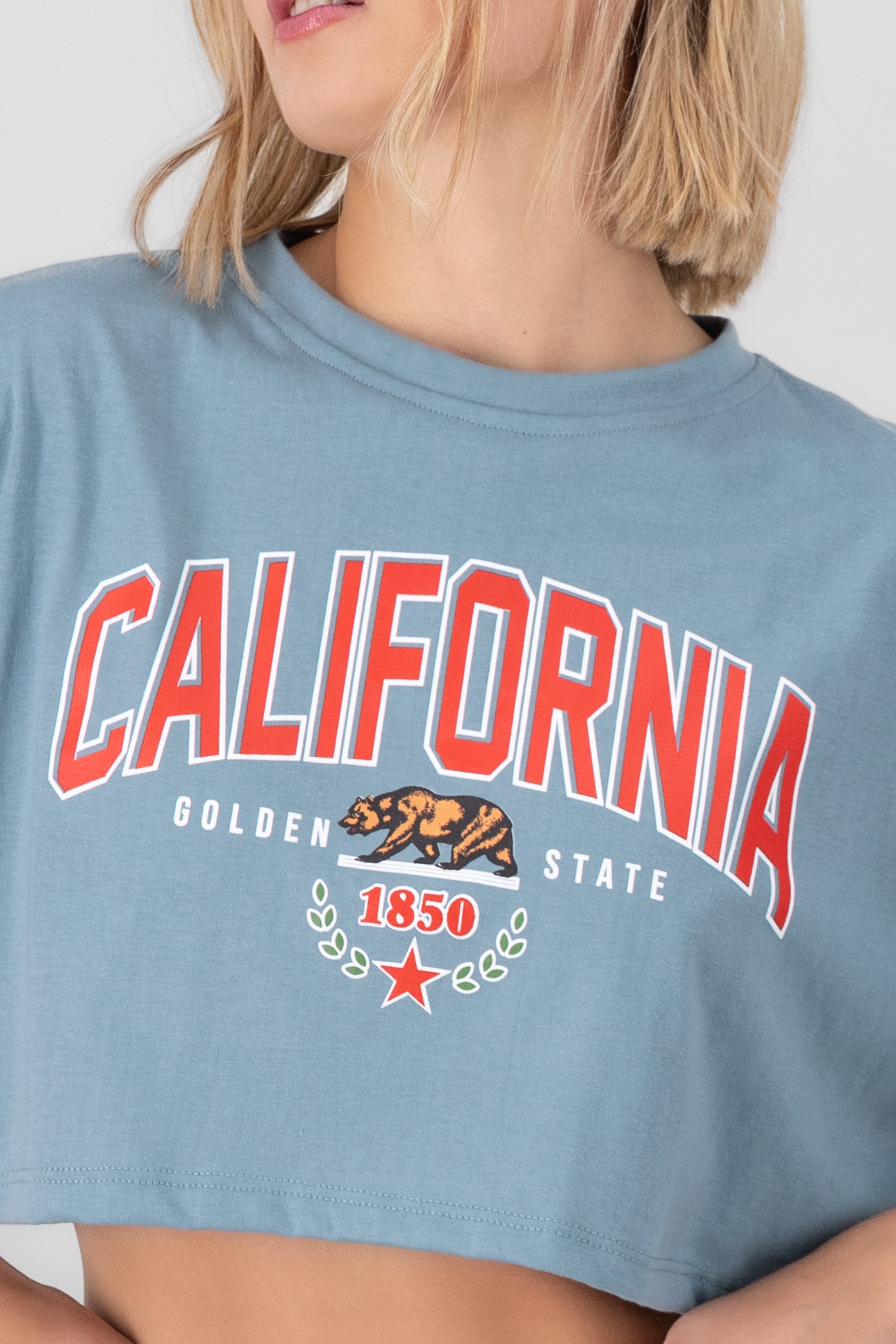 Playera Crop California SAGE