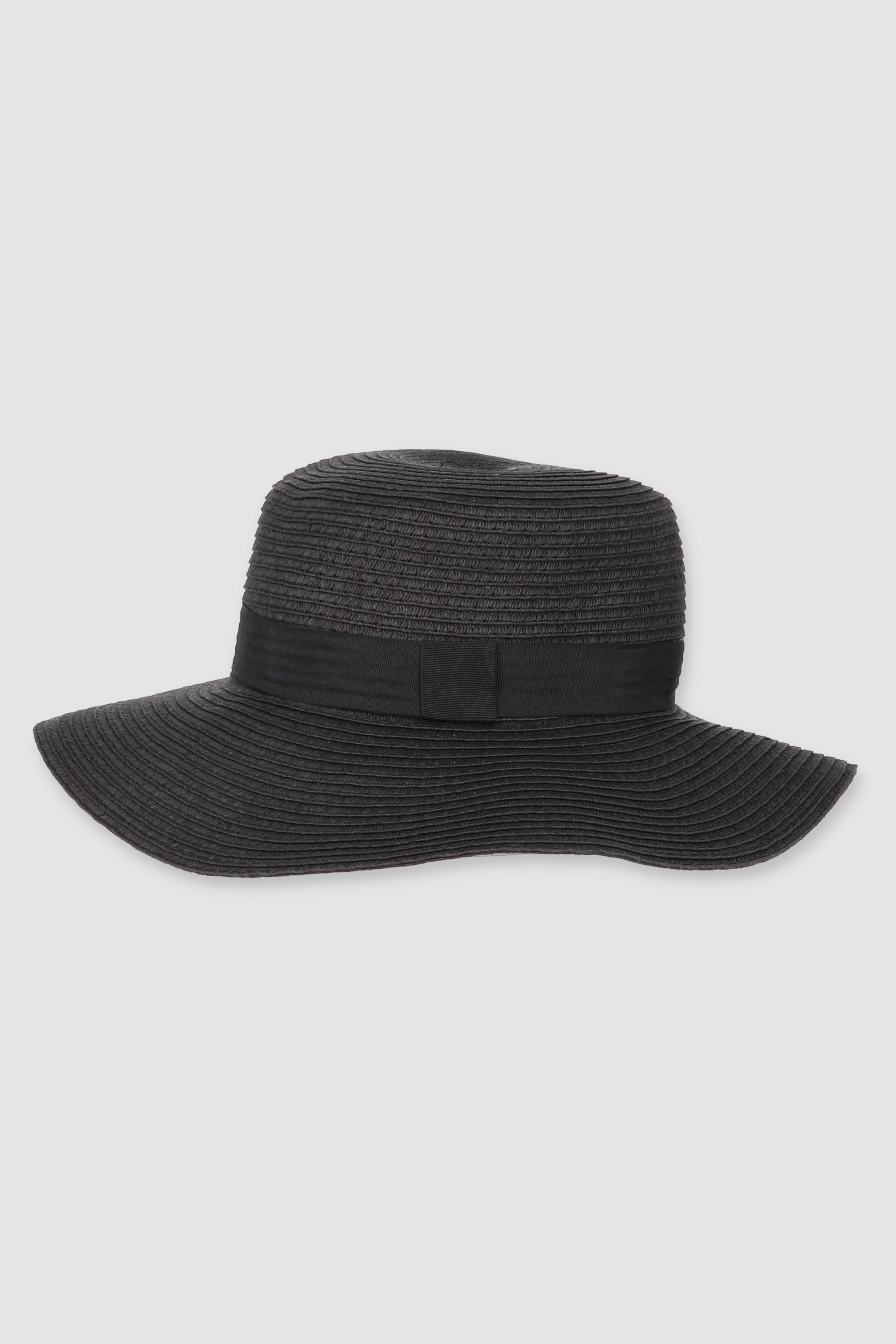 SOMBRERO FLOPPY PLANO CINTA NEGRO