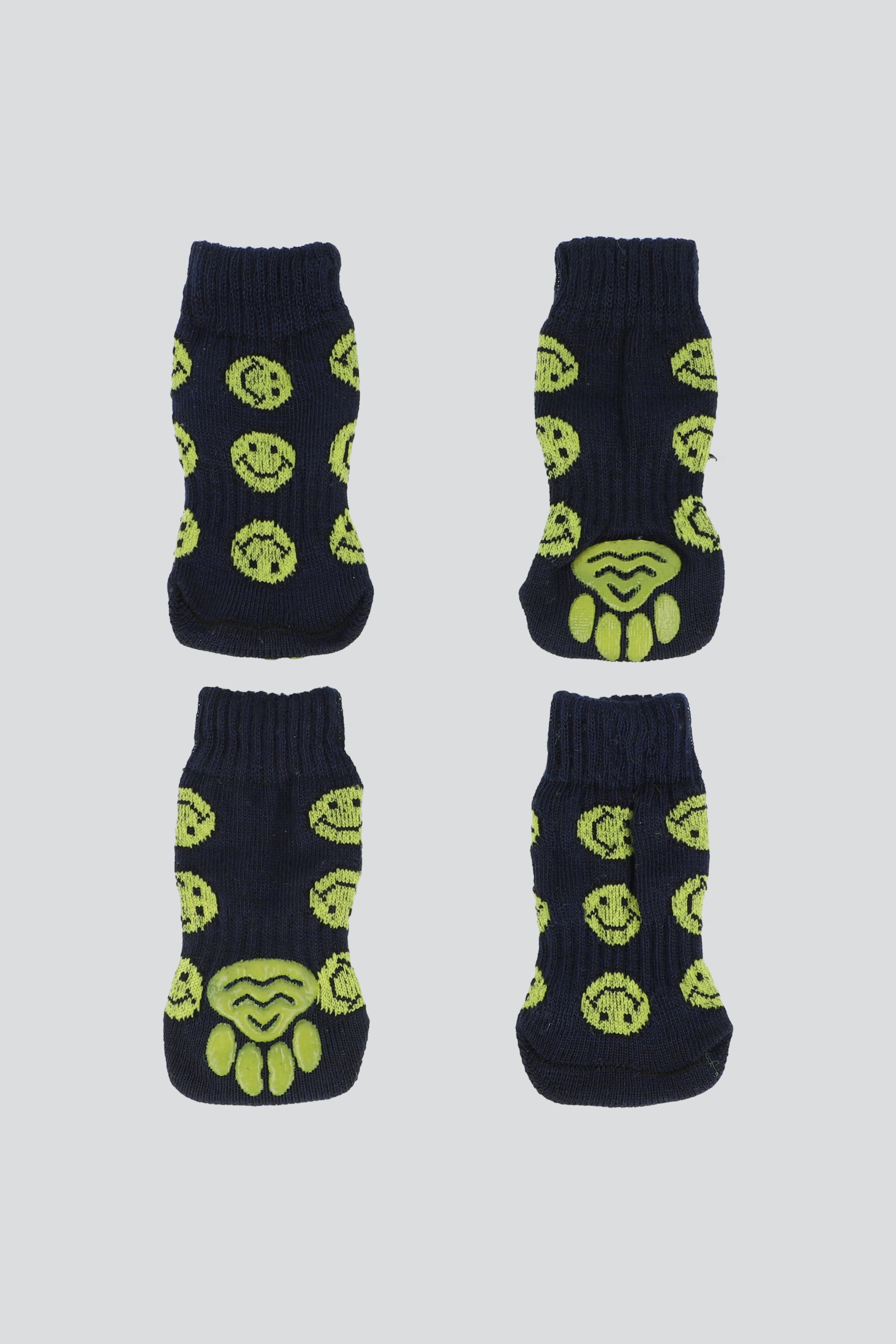 Set 2 pares calcetines mascota caritas felices