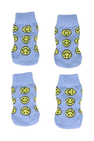 Set 2 pares calcetines mascota caritas felices