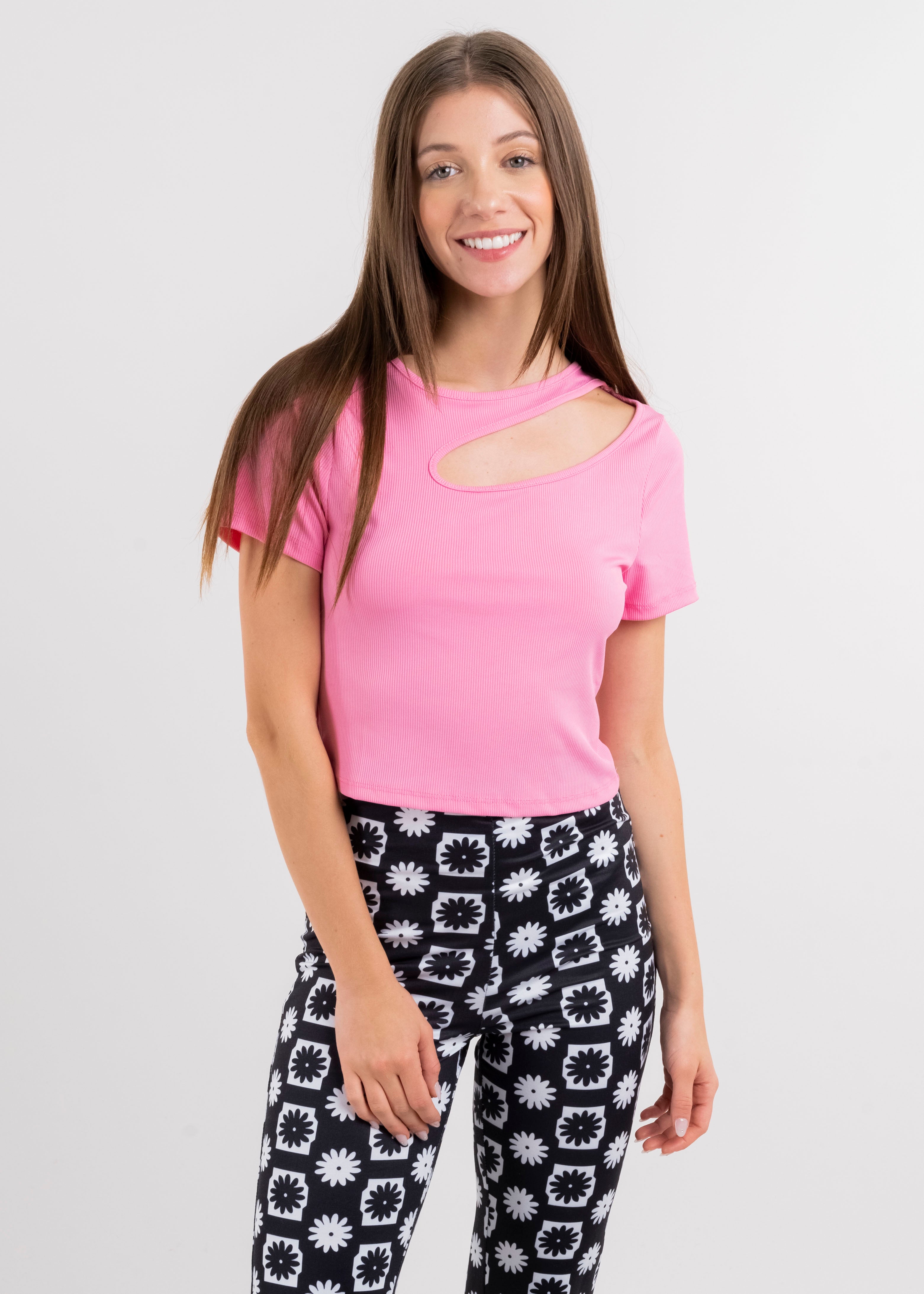 Top escote asimétrico ROSA
