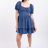 Vestido con olanes
