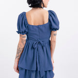 Vestido con olanes