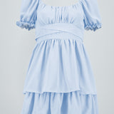 Vestido con olanes