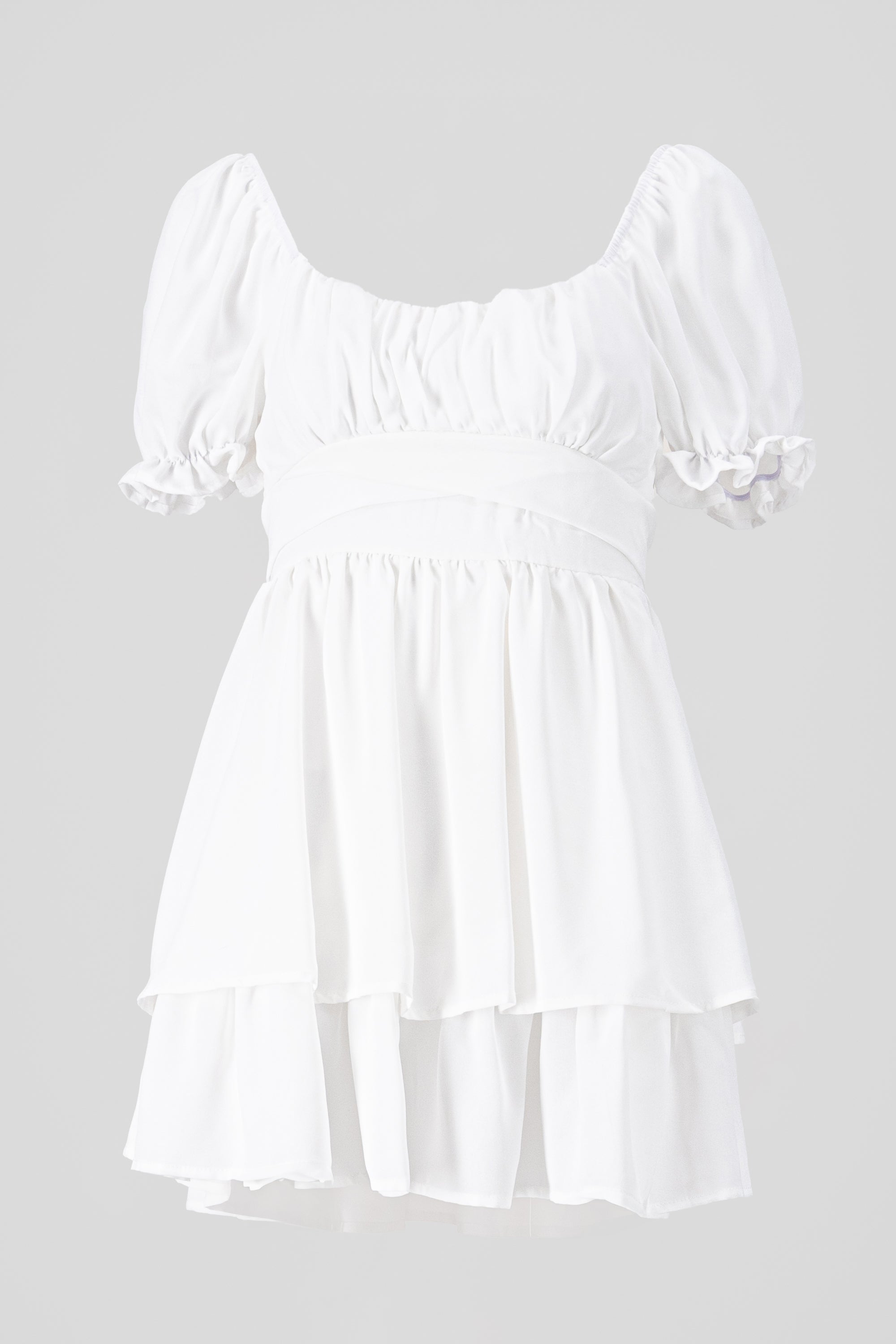Vestido Mini Capas Moño