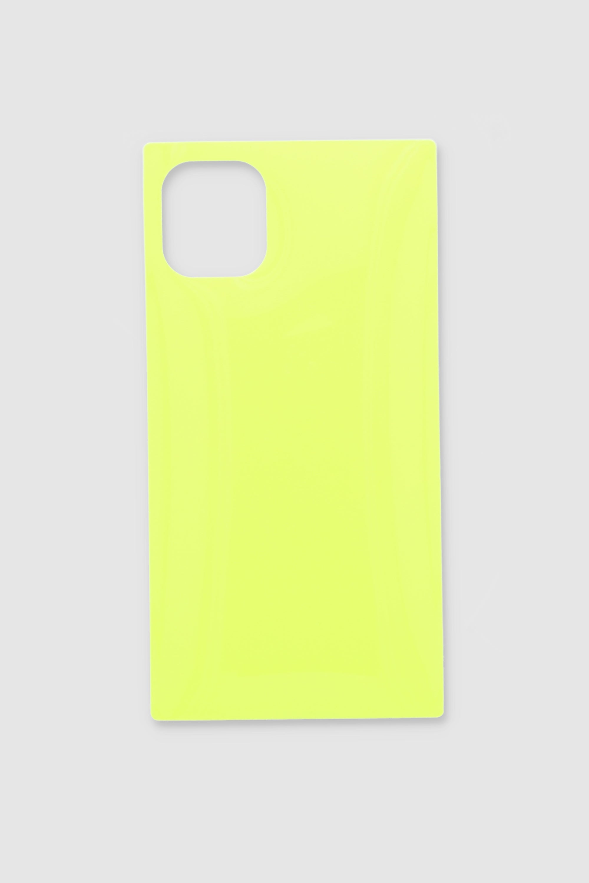 Funda Celular I11 Cuadrada Neón AMARILLO