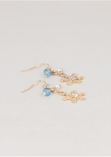 Aretes copo nieve ORO