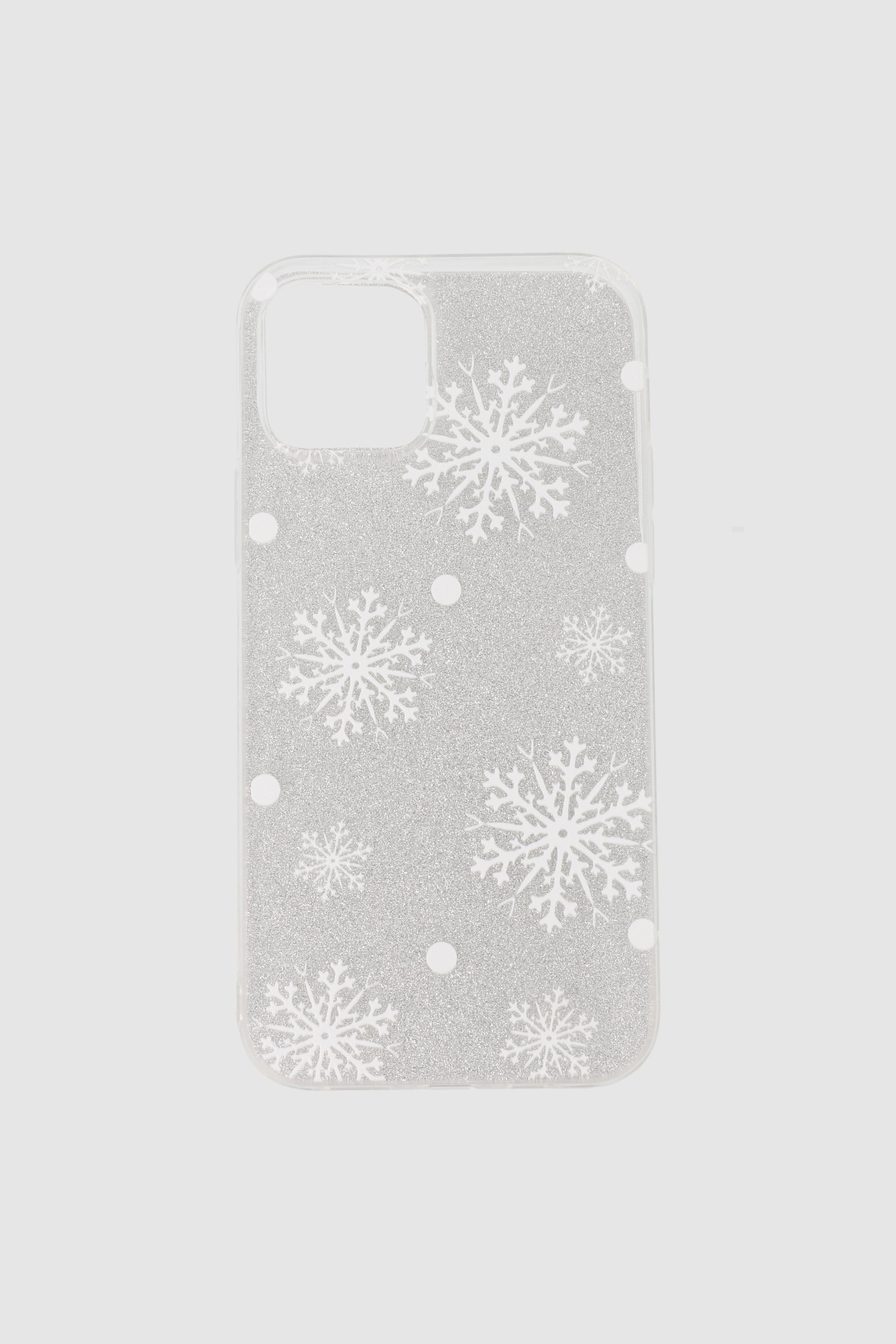 Funda Cel I12 Copos De Nieve TRANSPARENTE