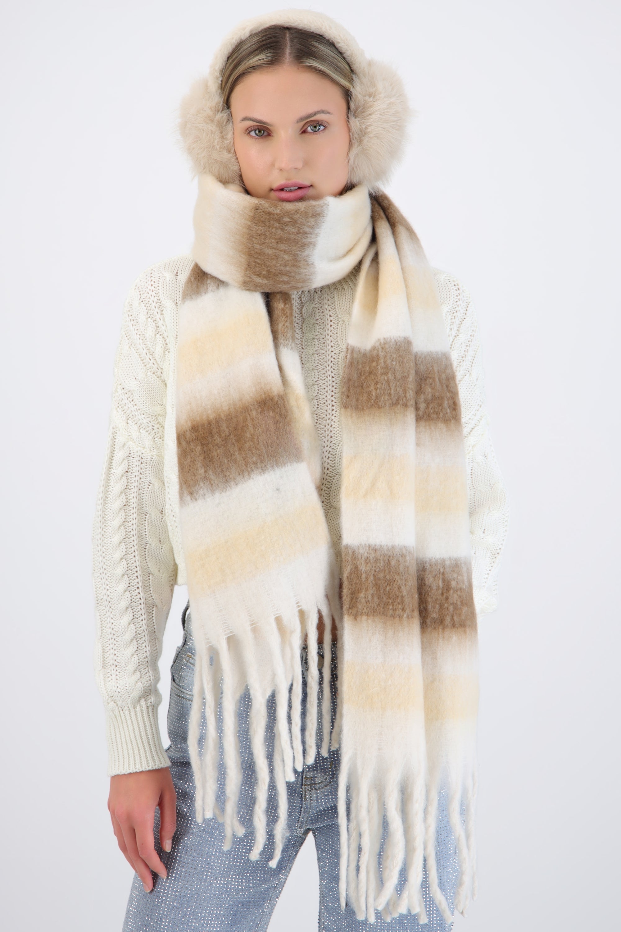 Bufanda oversize cuadros