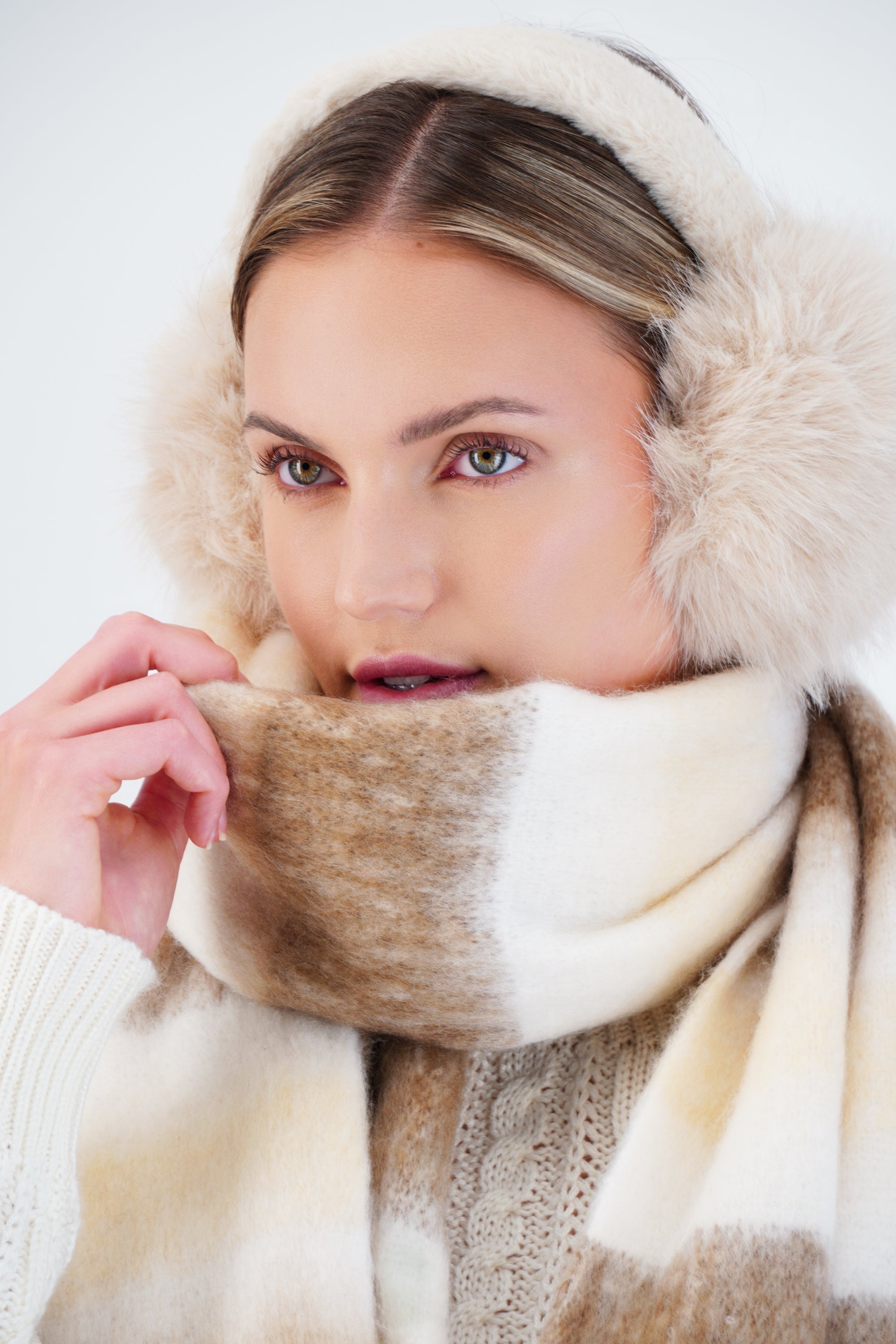 Bufanda oversize cuadros