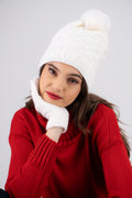 Gorro tejido cuadros