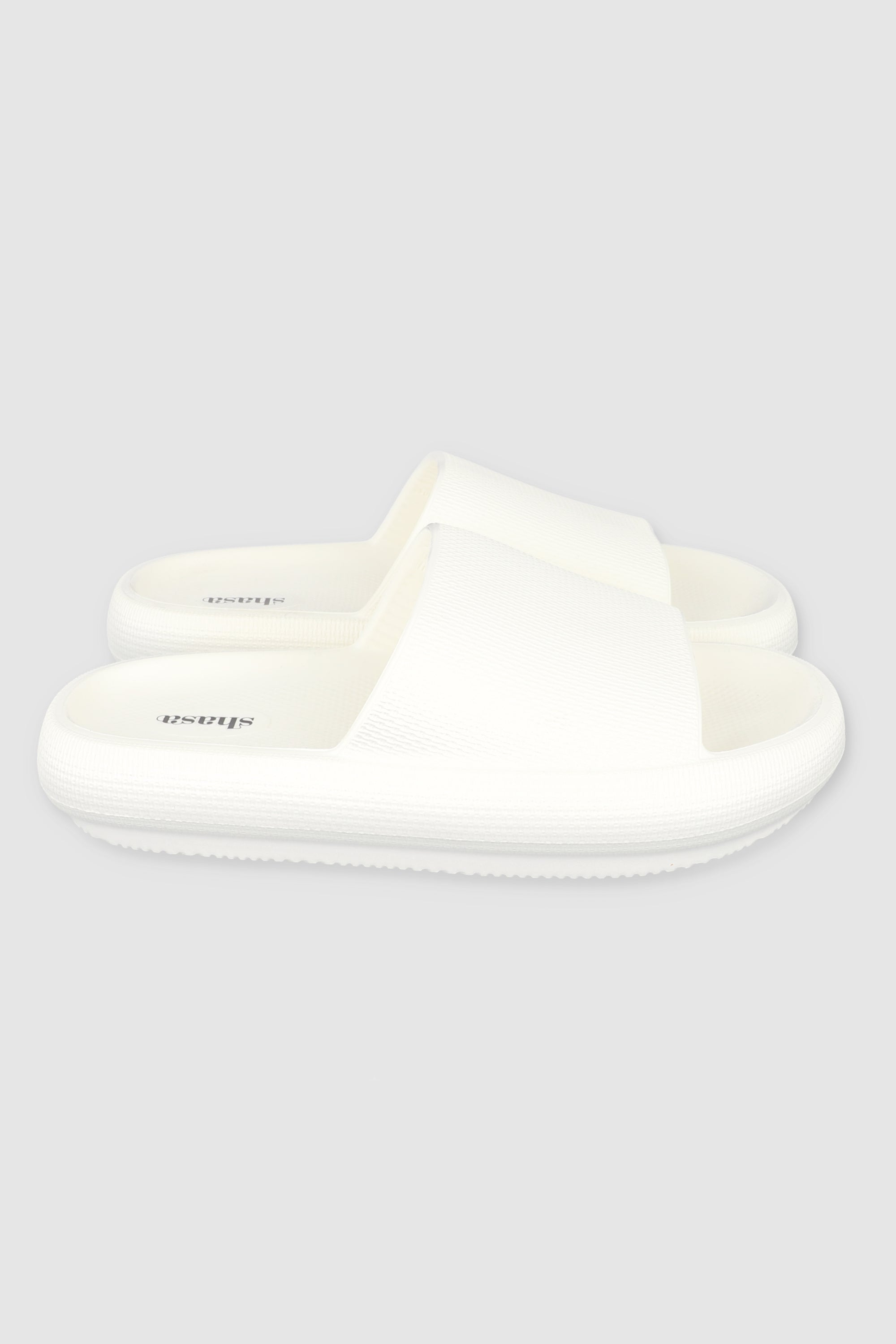 Sandalias Slide Eva Textura BLANCO