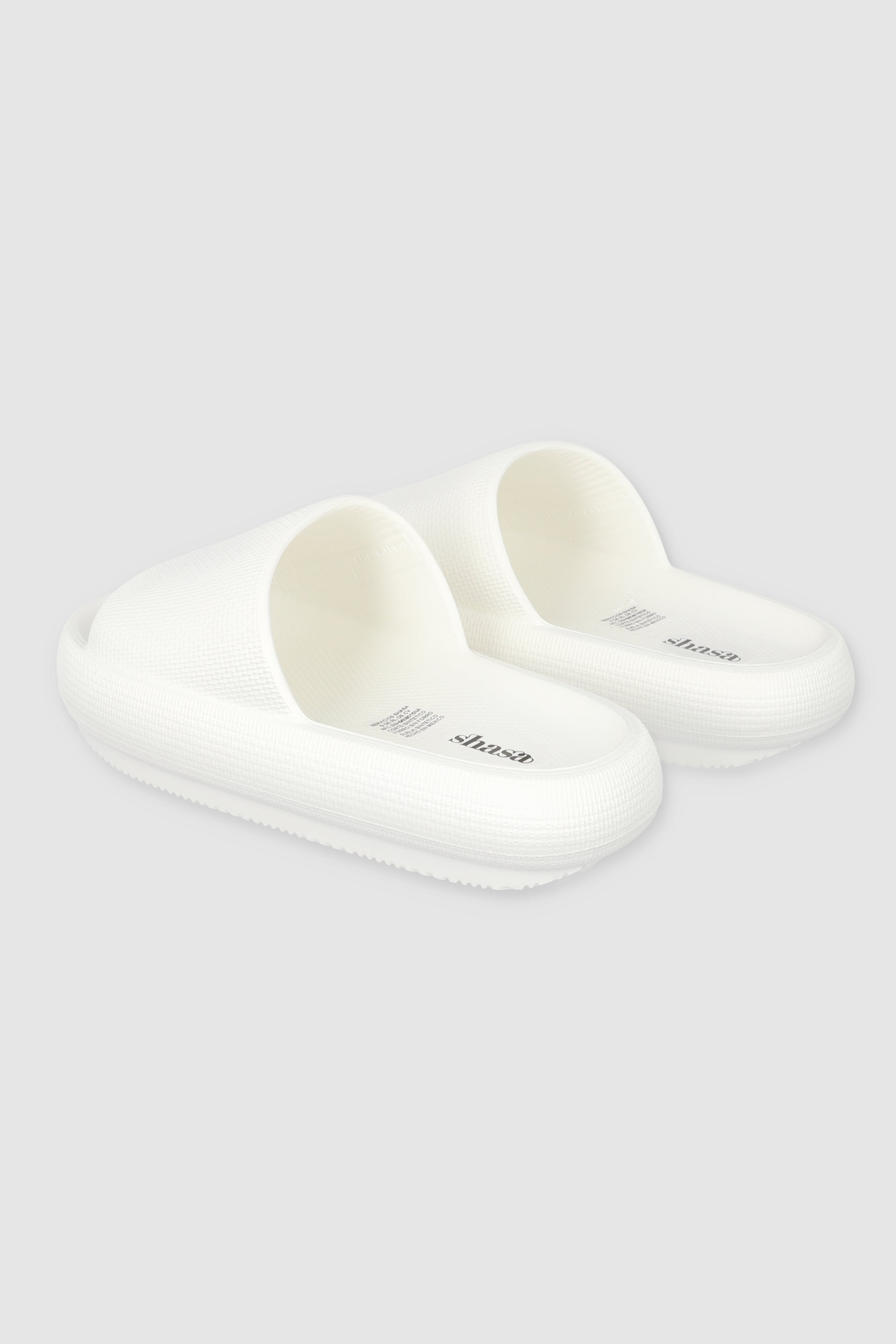 Sandalias Slide Eva Textura BLANCO