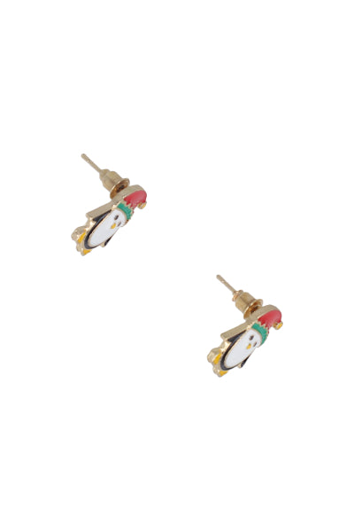 Aretes stud pingüino ROJO