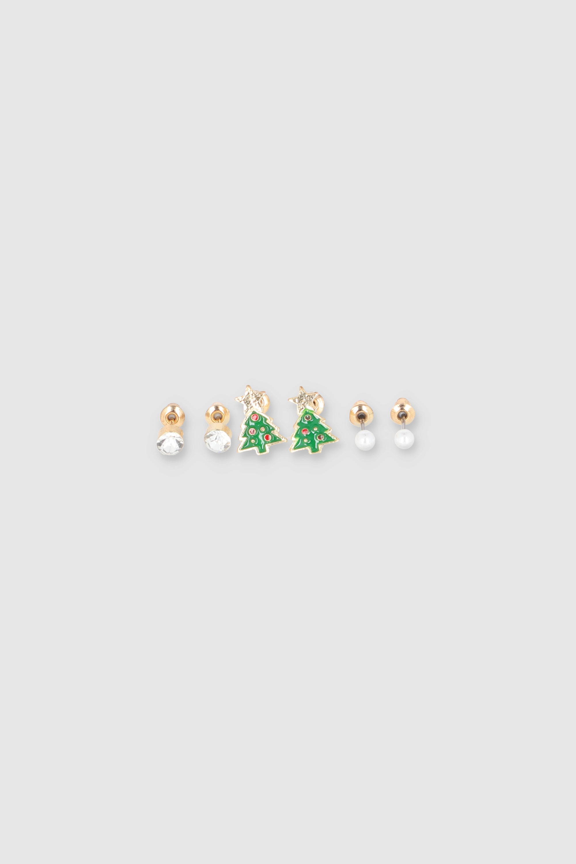 3 Pr Aretes Arbol Navideño VERDE