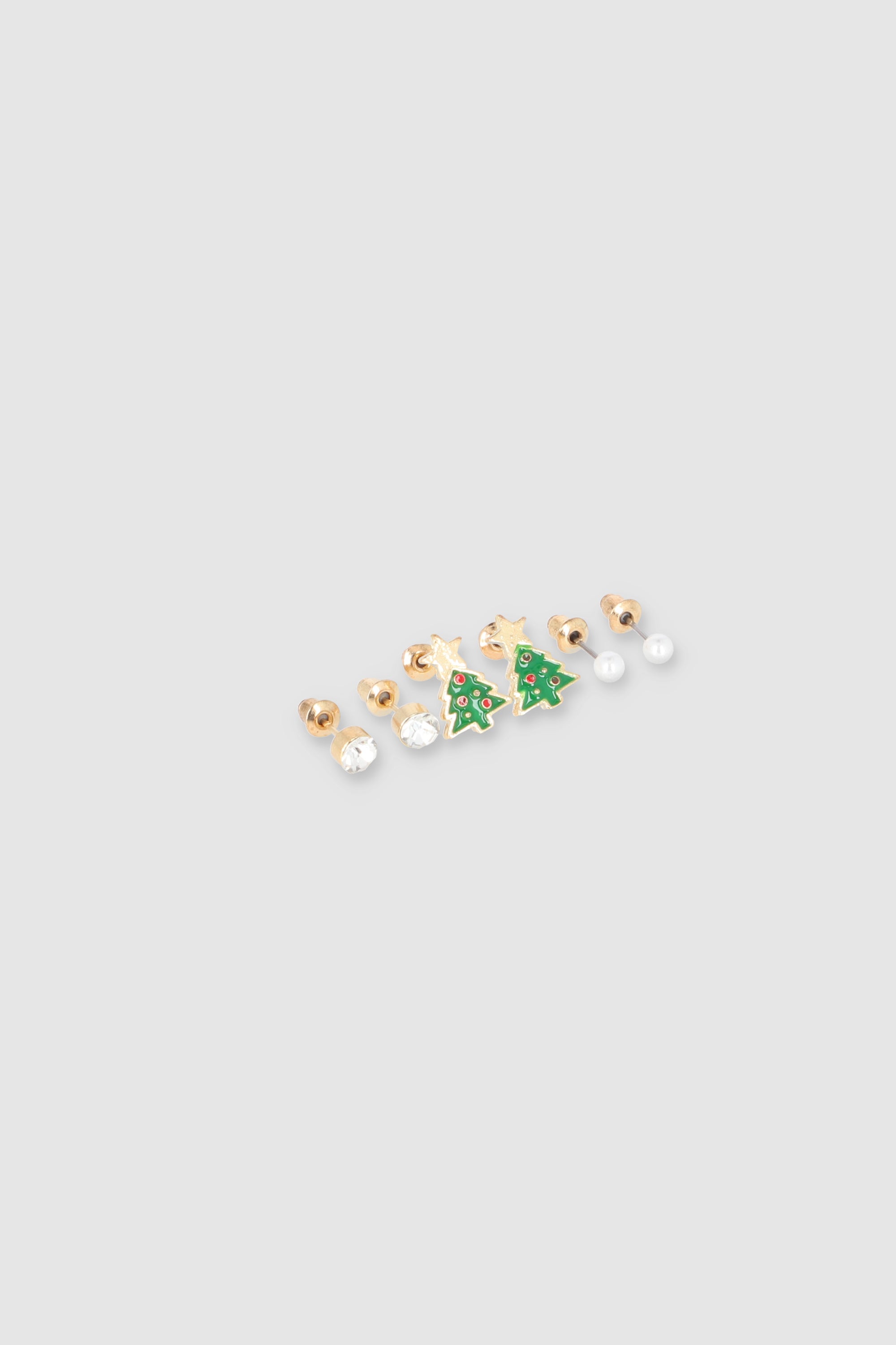 3 Pr Aretes Arbol Navideño VERDE