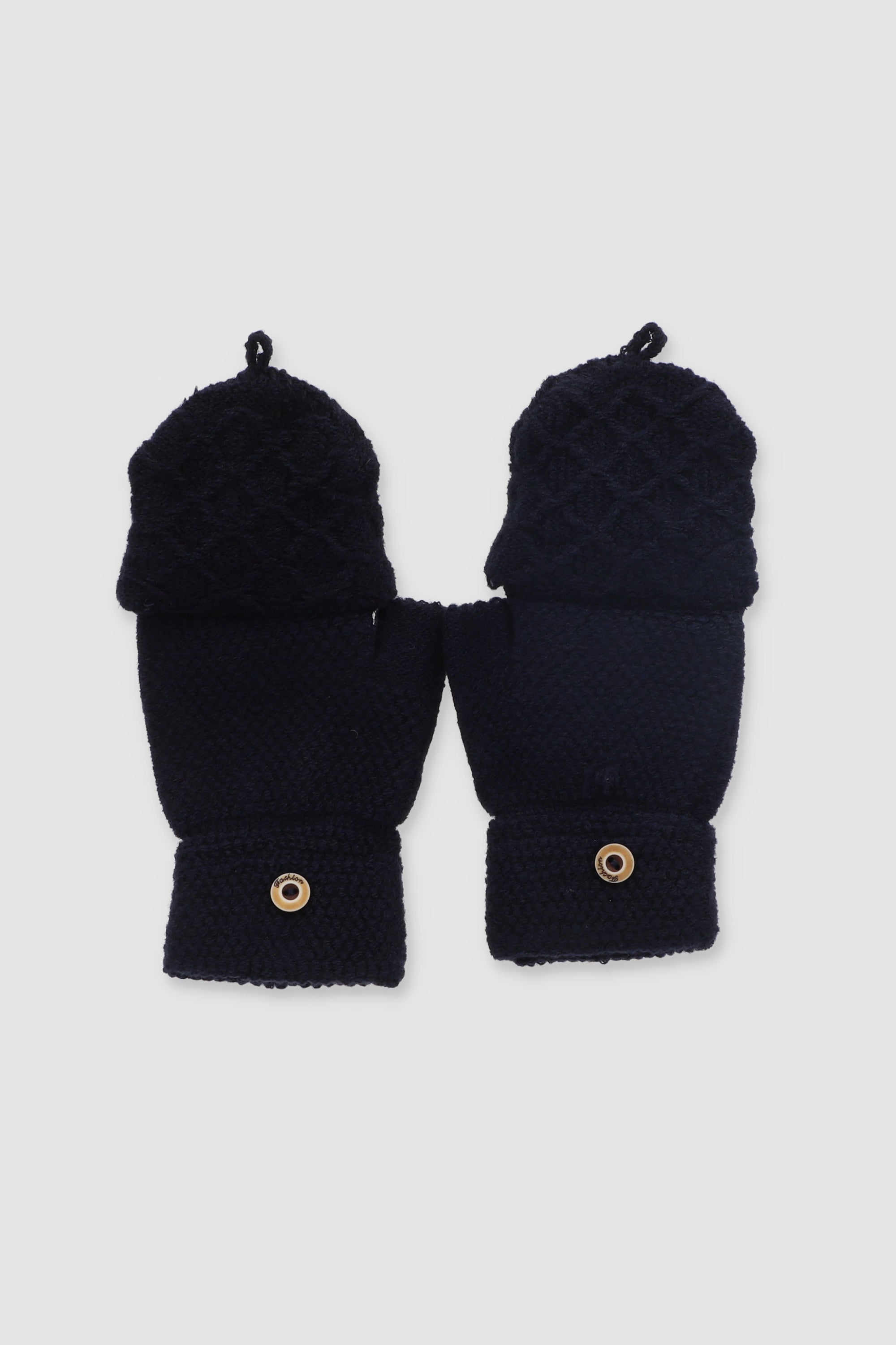 Guantes dedos descubiertos desmontable botón