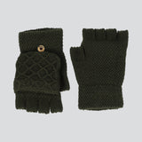 Guantes dedos descubiertos desmontable botón