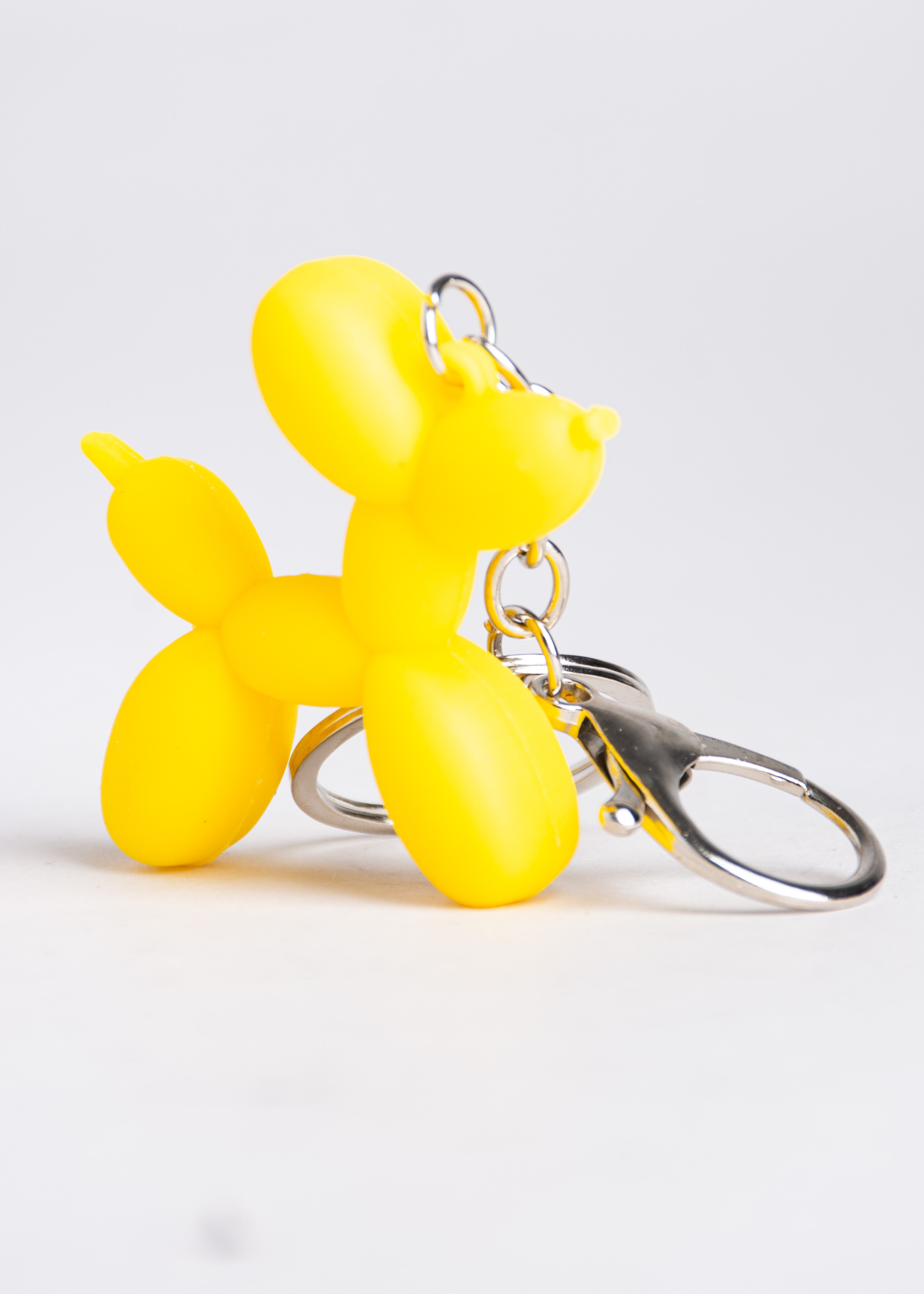 Llavero Perro Globo Mate AMARILLO