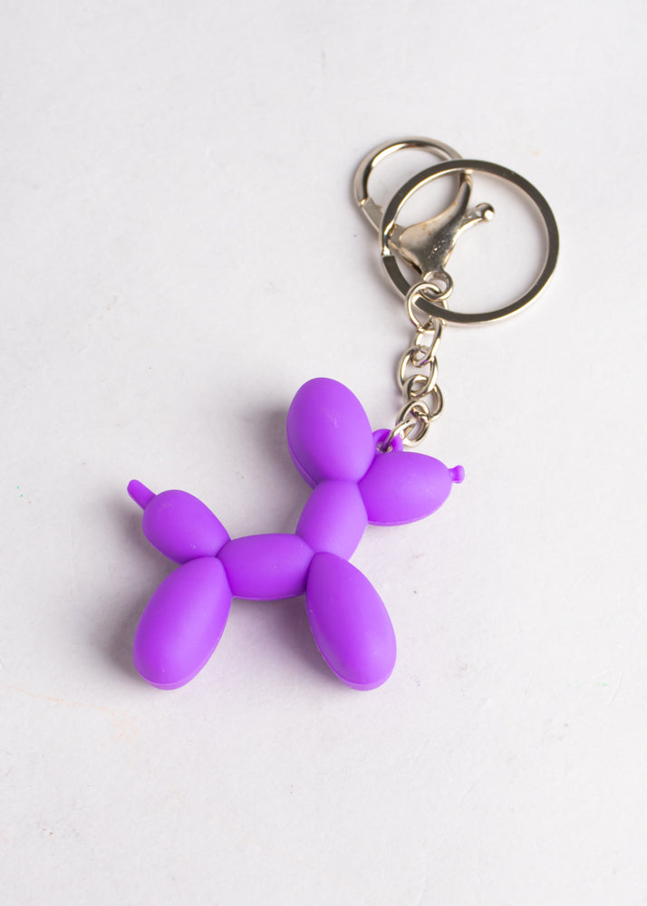 Llavero Perro Globo Mate MORADO