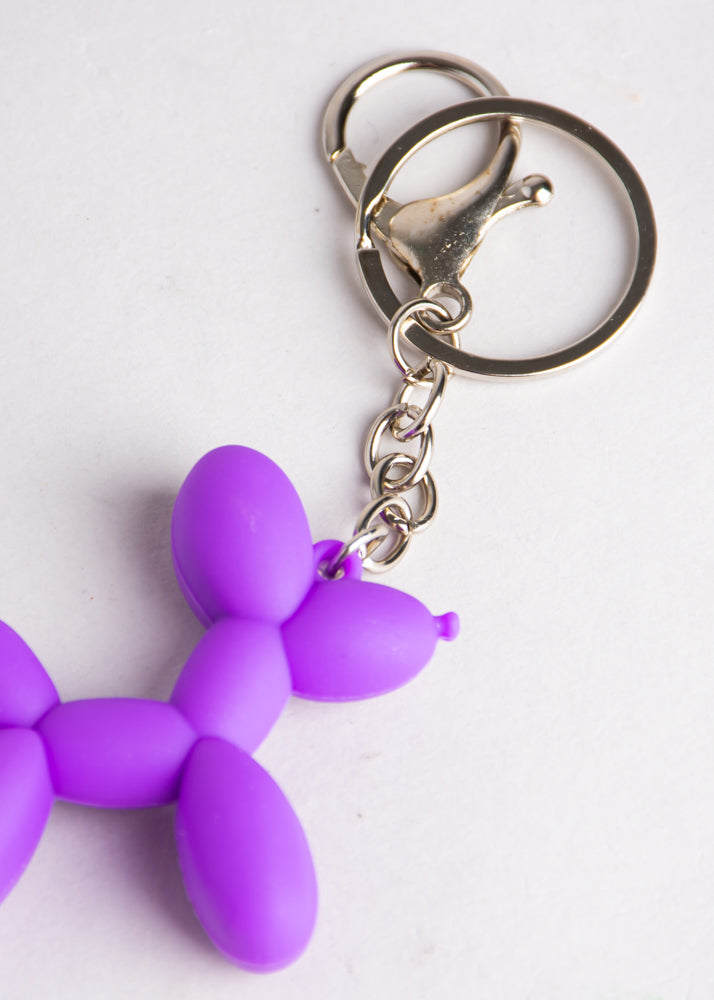 Llavero Perro Globo Mate MORADO