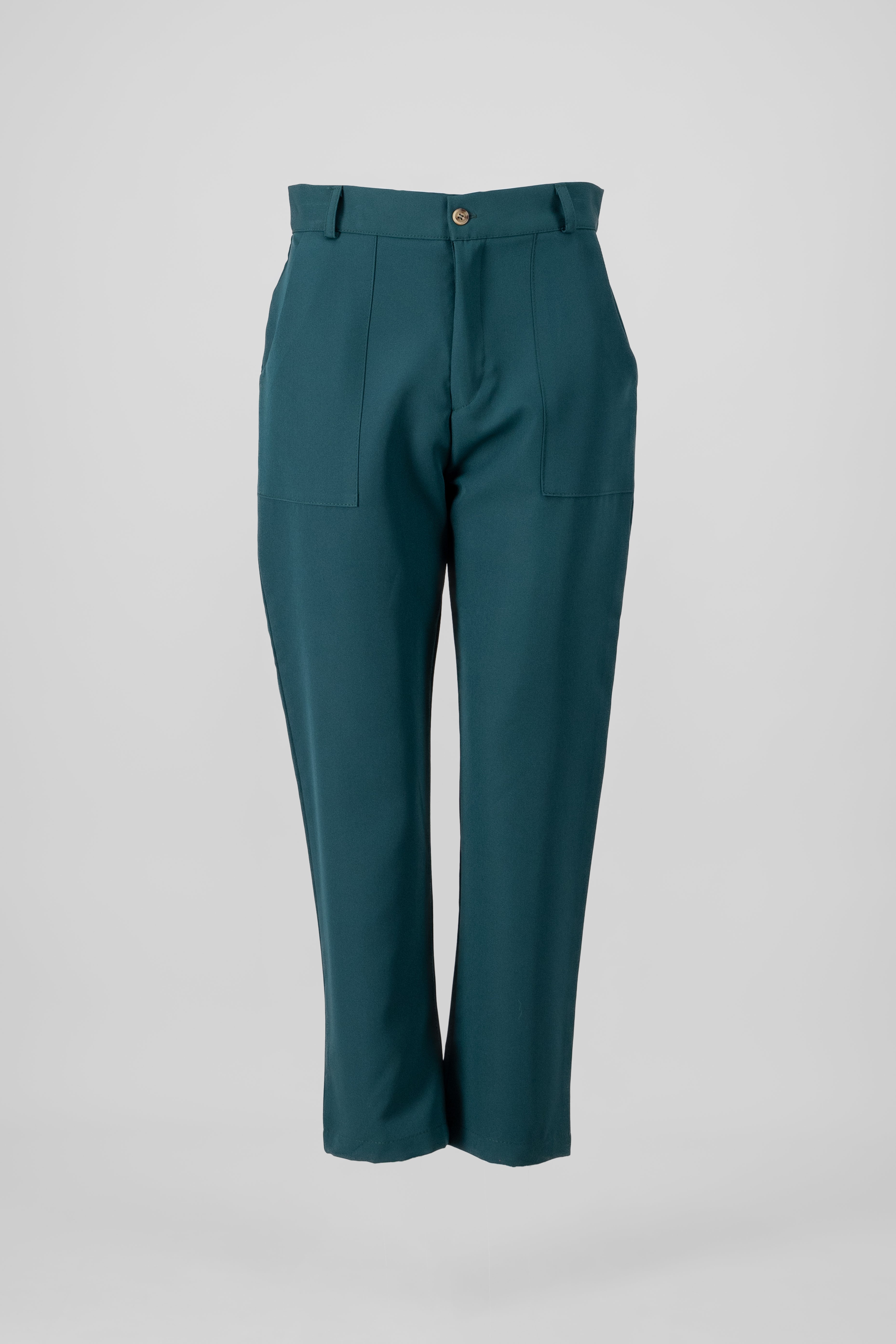 Pantalón Cintura Alta Capri Bolsas