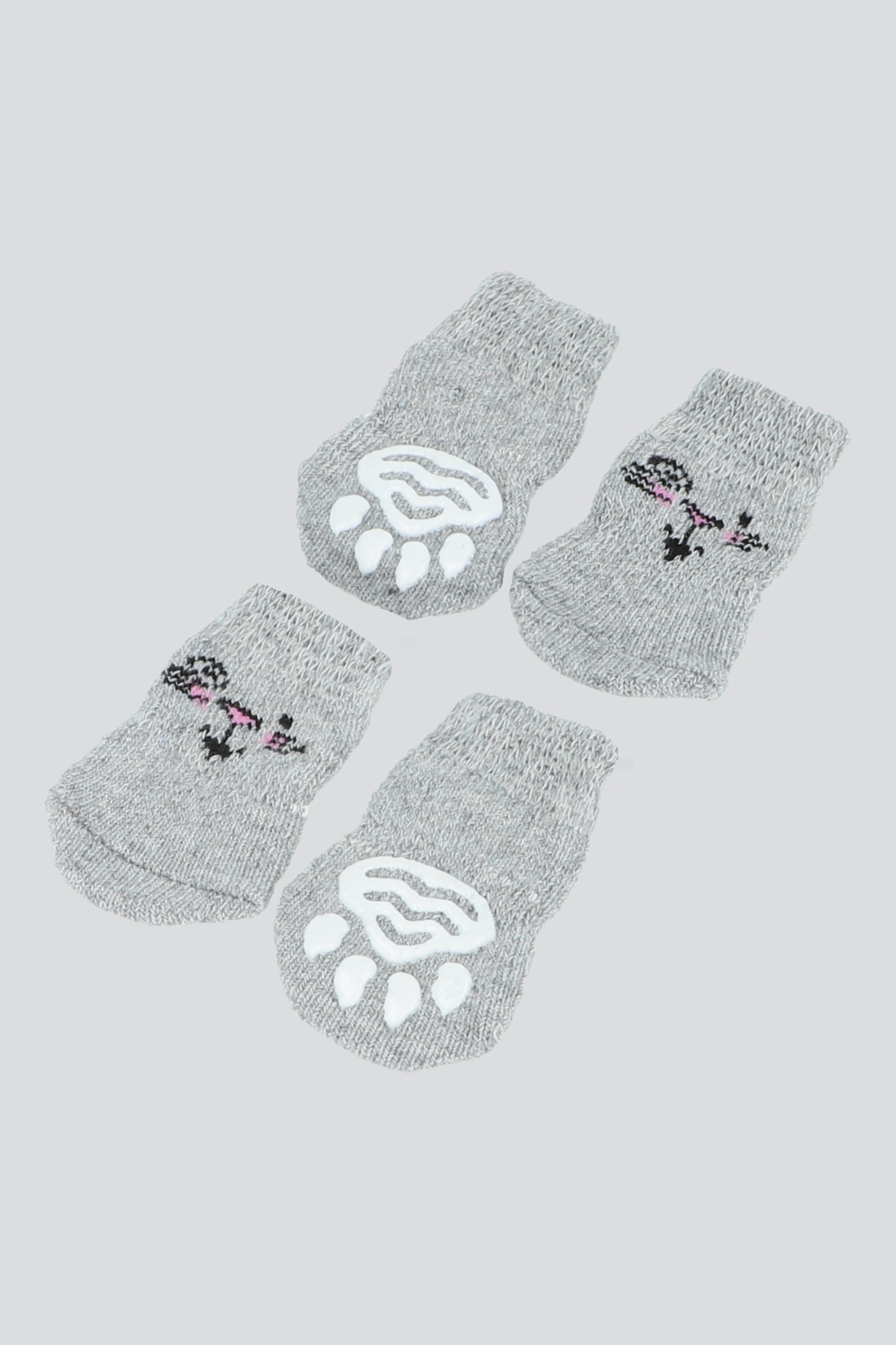 Set 2 pares calcetines para perro gatitos chico GRIS