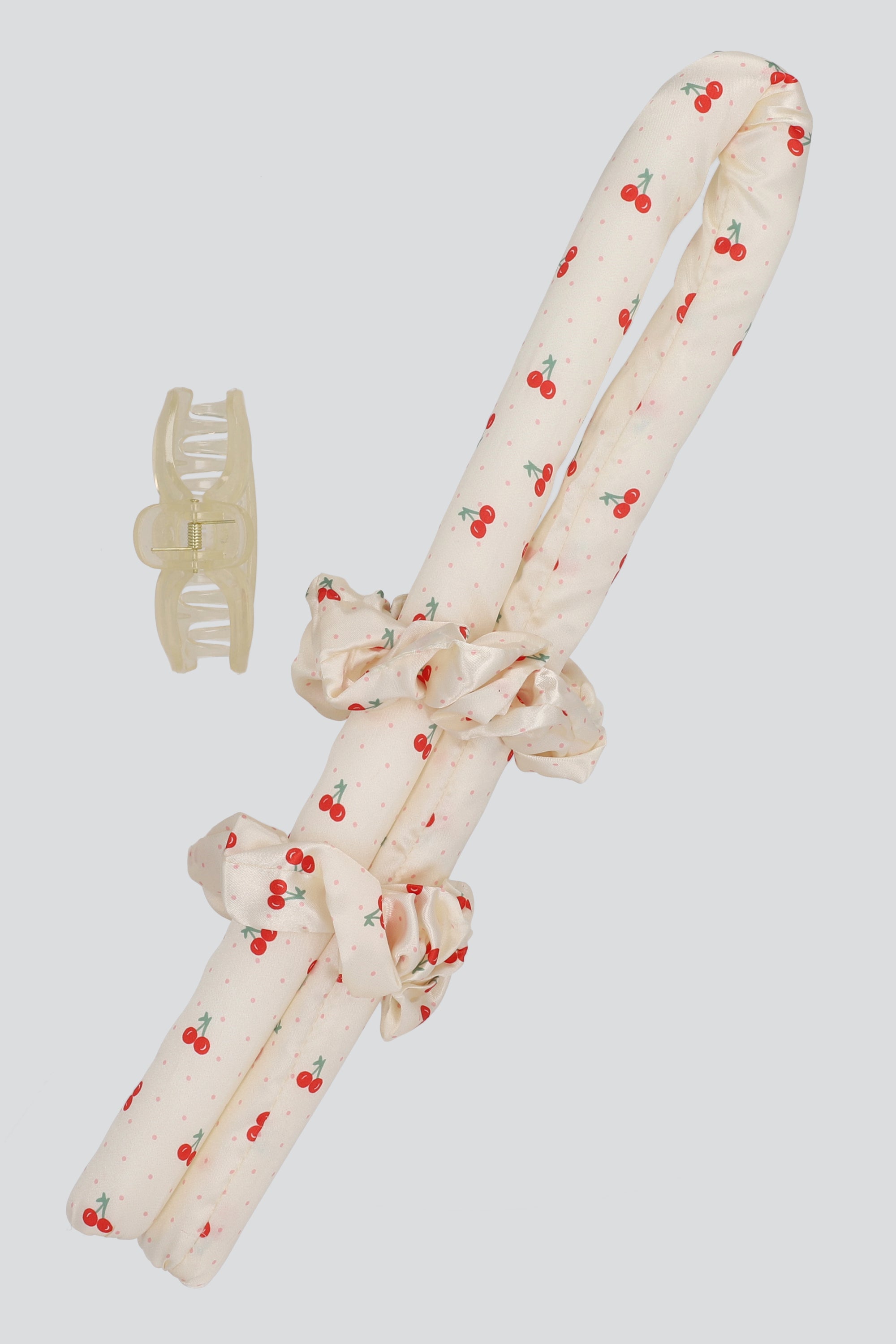 Tubo rizos scrunchie BLANCO COMBO