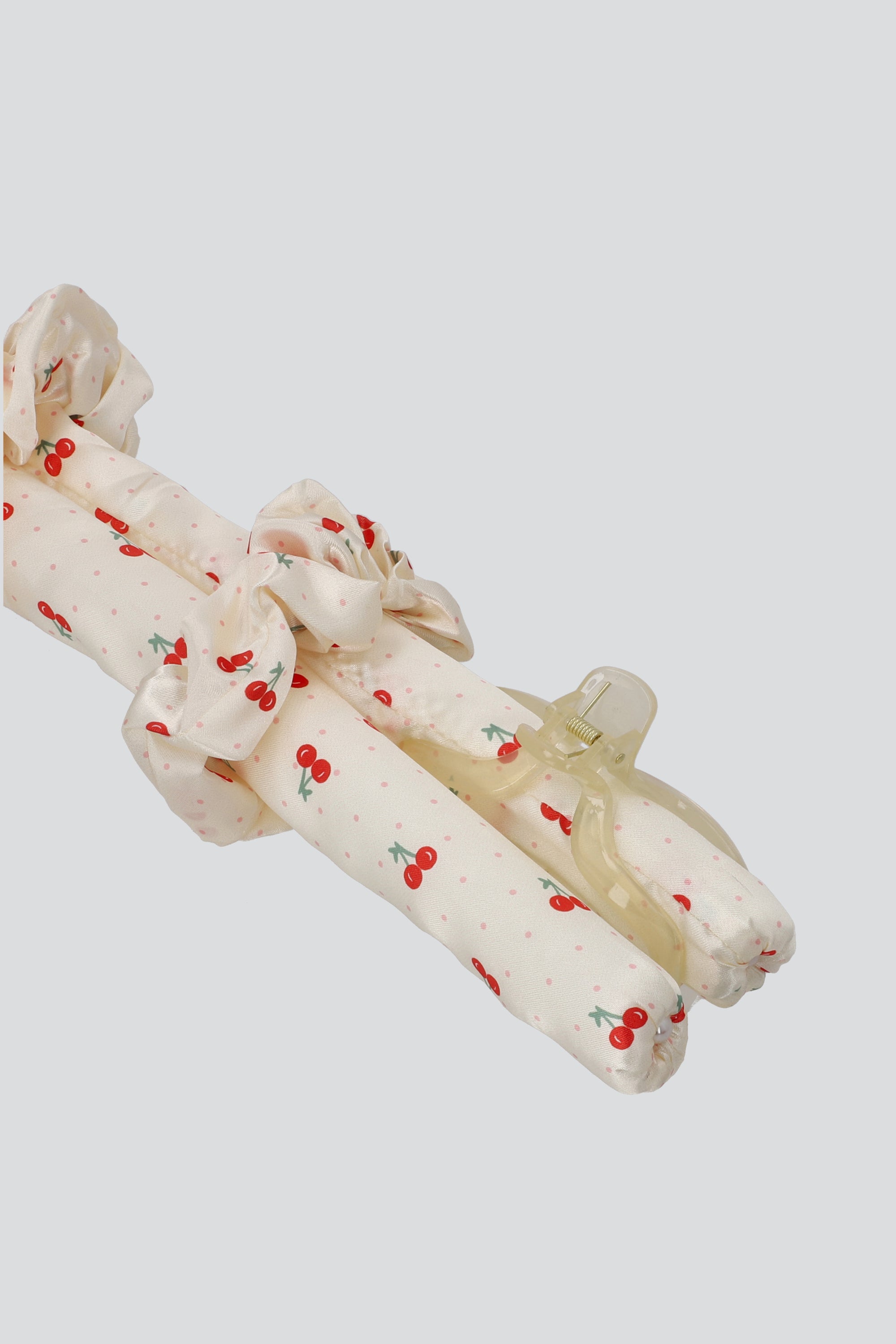 Tubo rizos scrunchie BLANCO COMBO