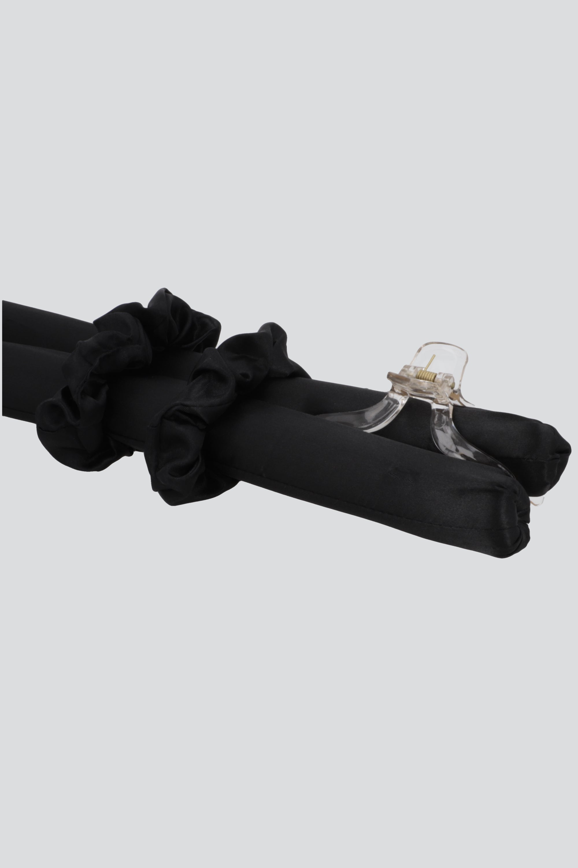 Tubo rizos scrunchie NEGRO