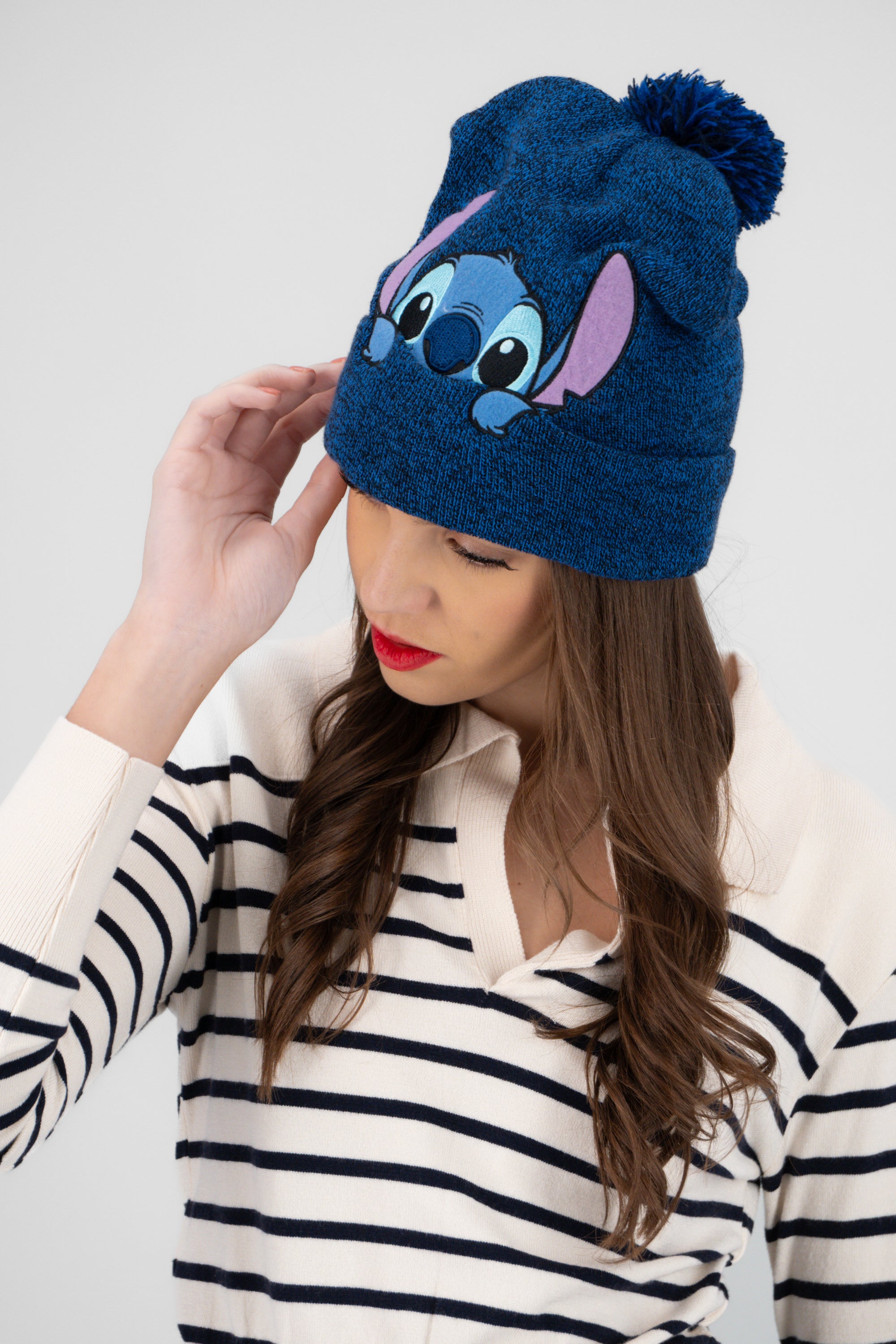 Beani tejido Stitch AZUL