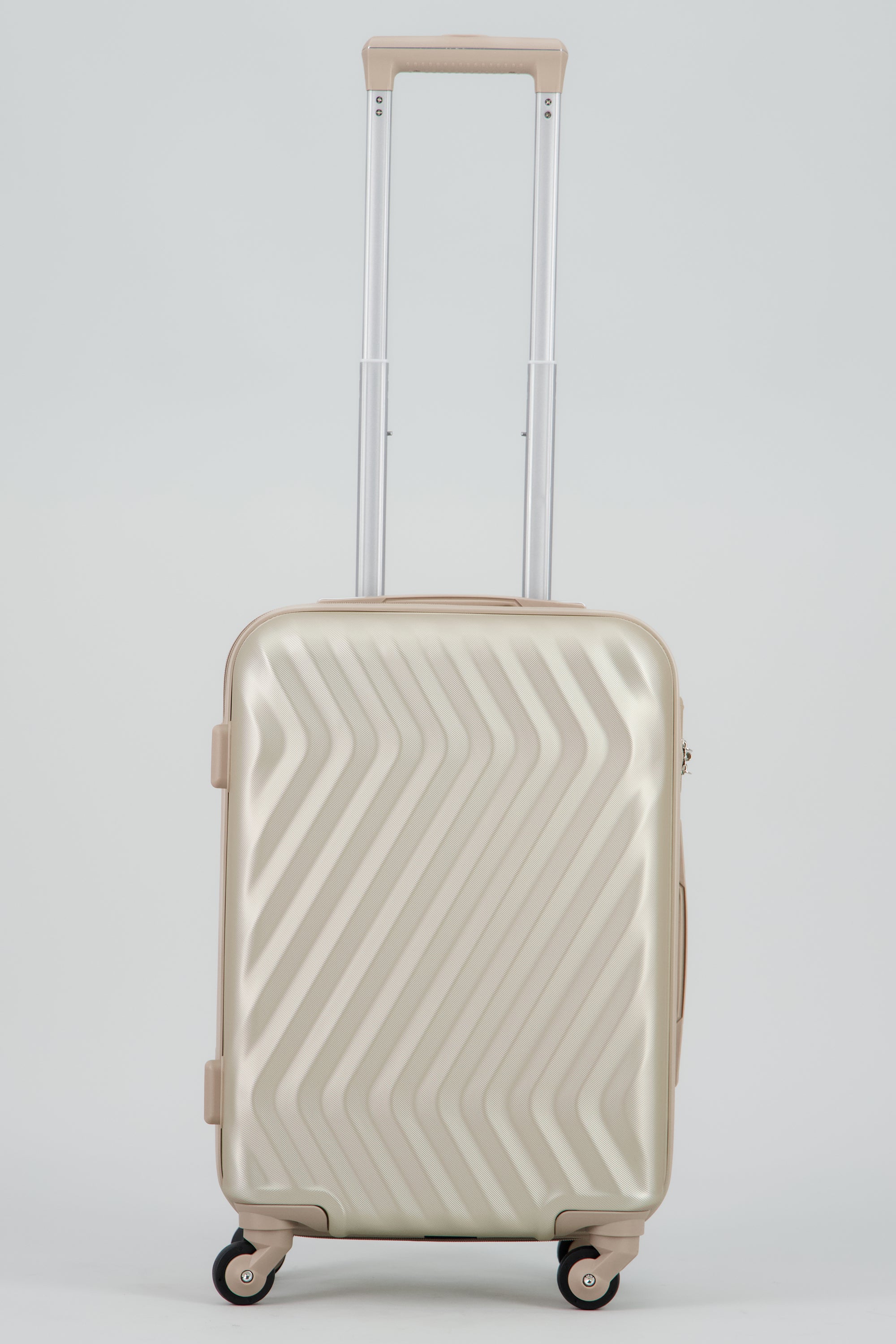 Maleta textura zigzag TAUPE