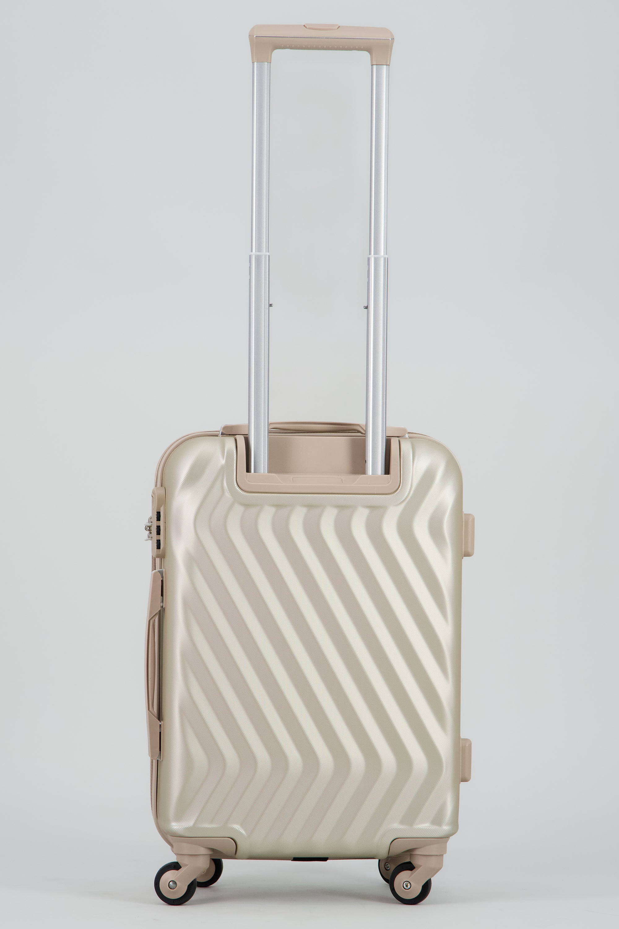 Maleta textura zigzag TAUPE