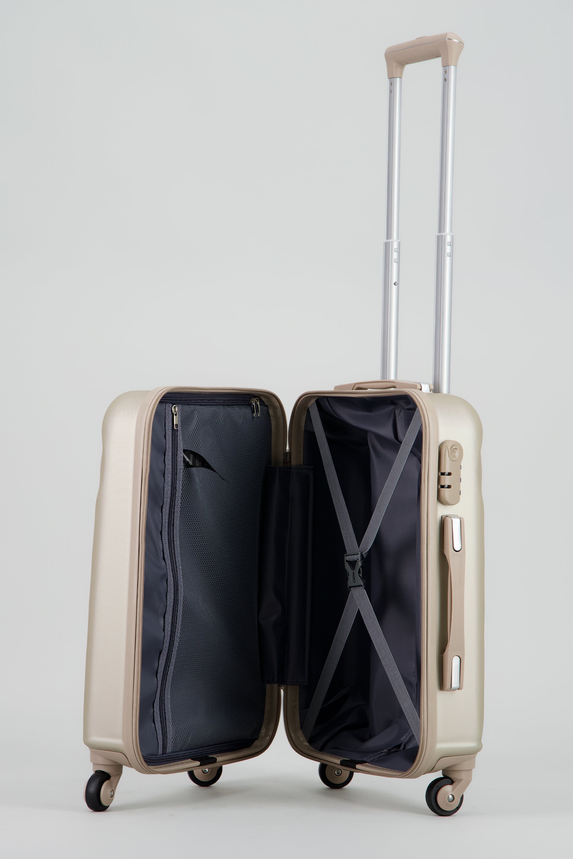 Maleta textura zigzag TAUPE