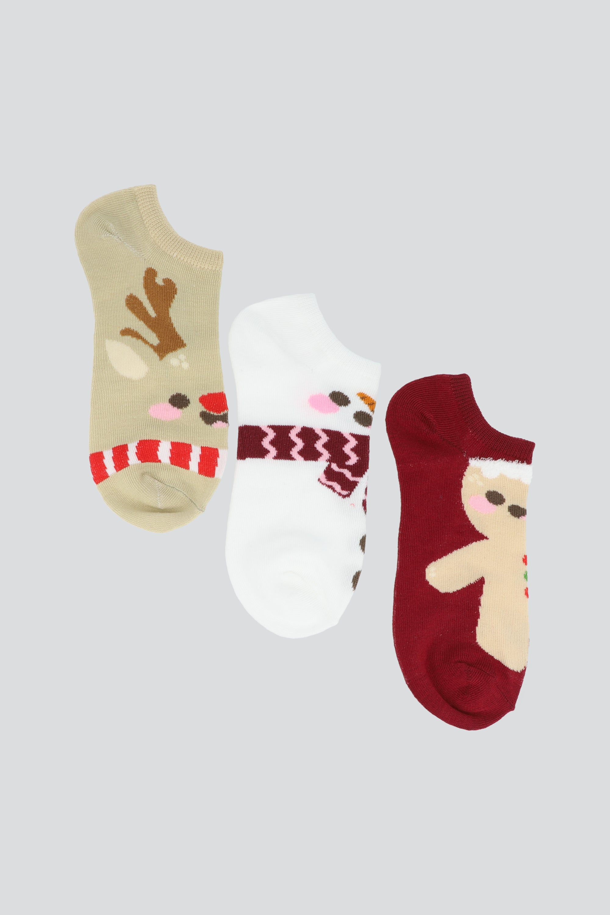 Set 3 tines personajes navidad BLANCO
