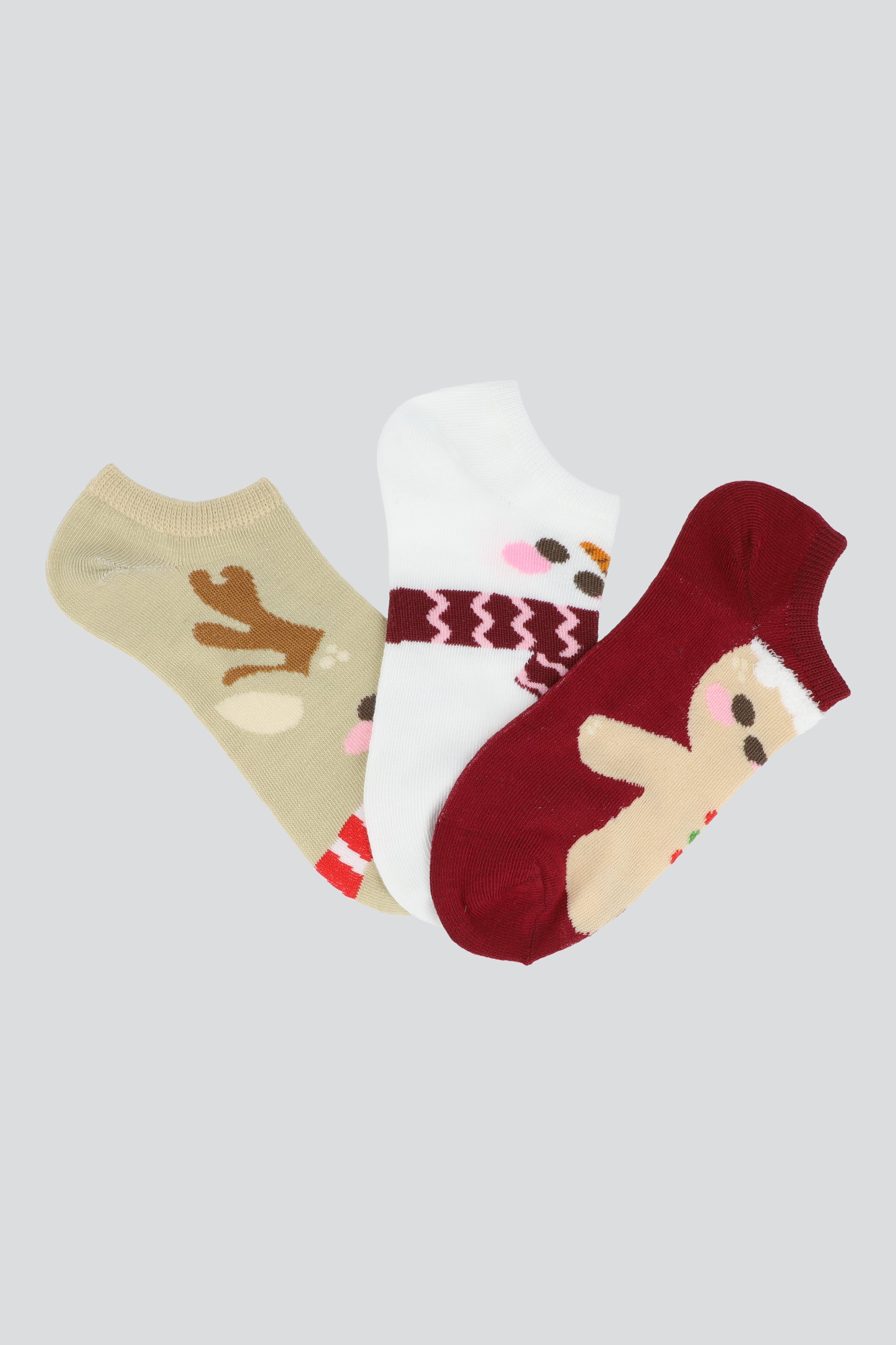 Set 3 tines personajes navidad BLANCO