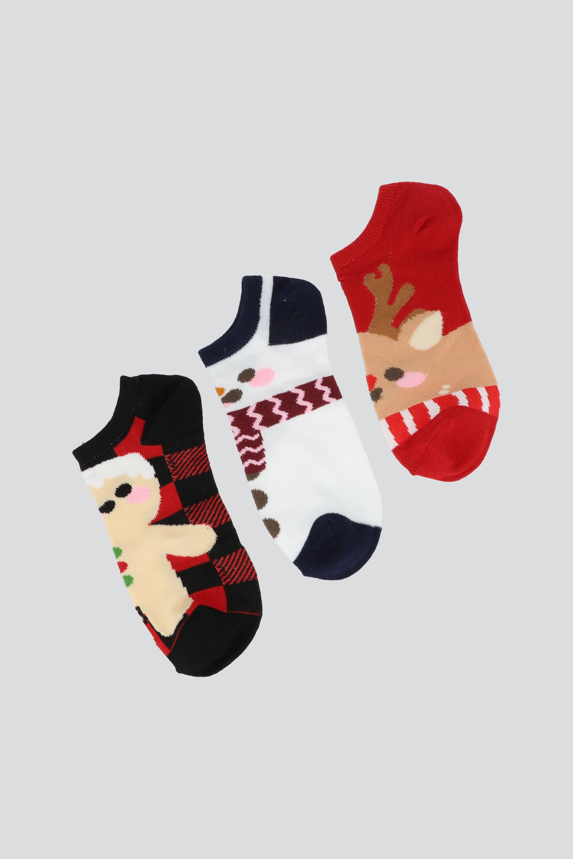 Set 3 tines personajes navidad ROJO