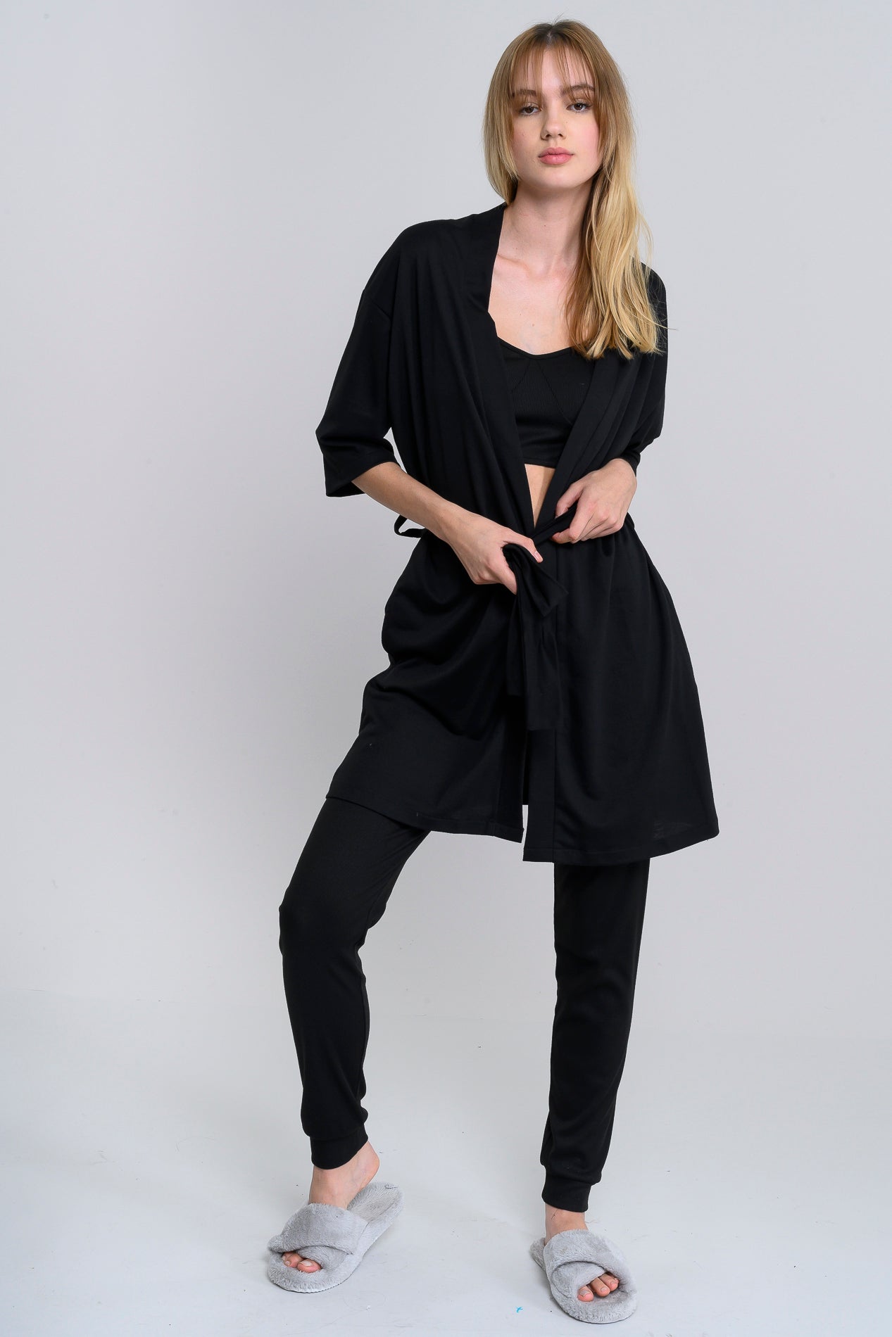 Set pijama bata NEGRO