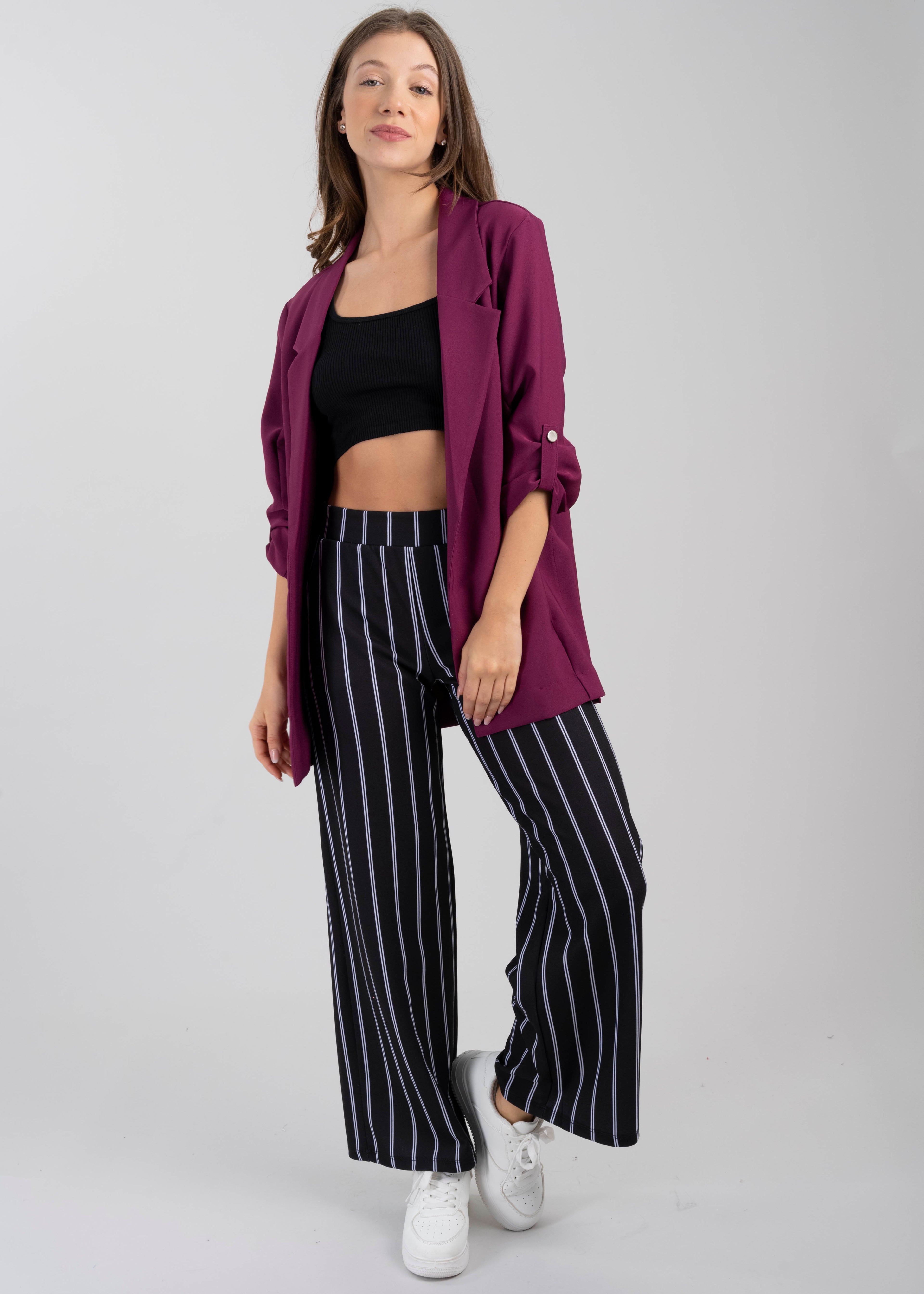 Saco Liso Manga Elevadores MORADO