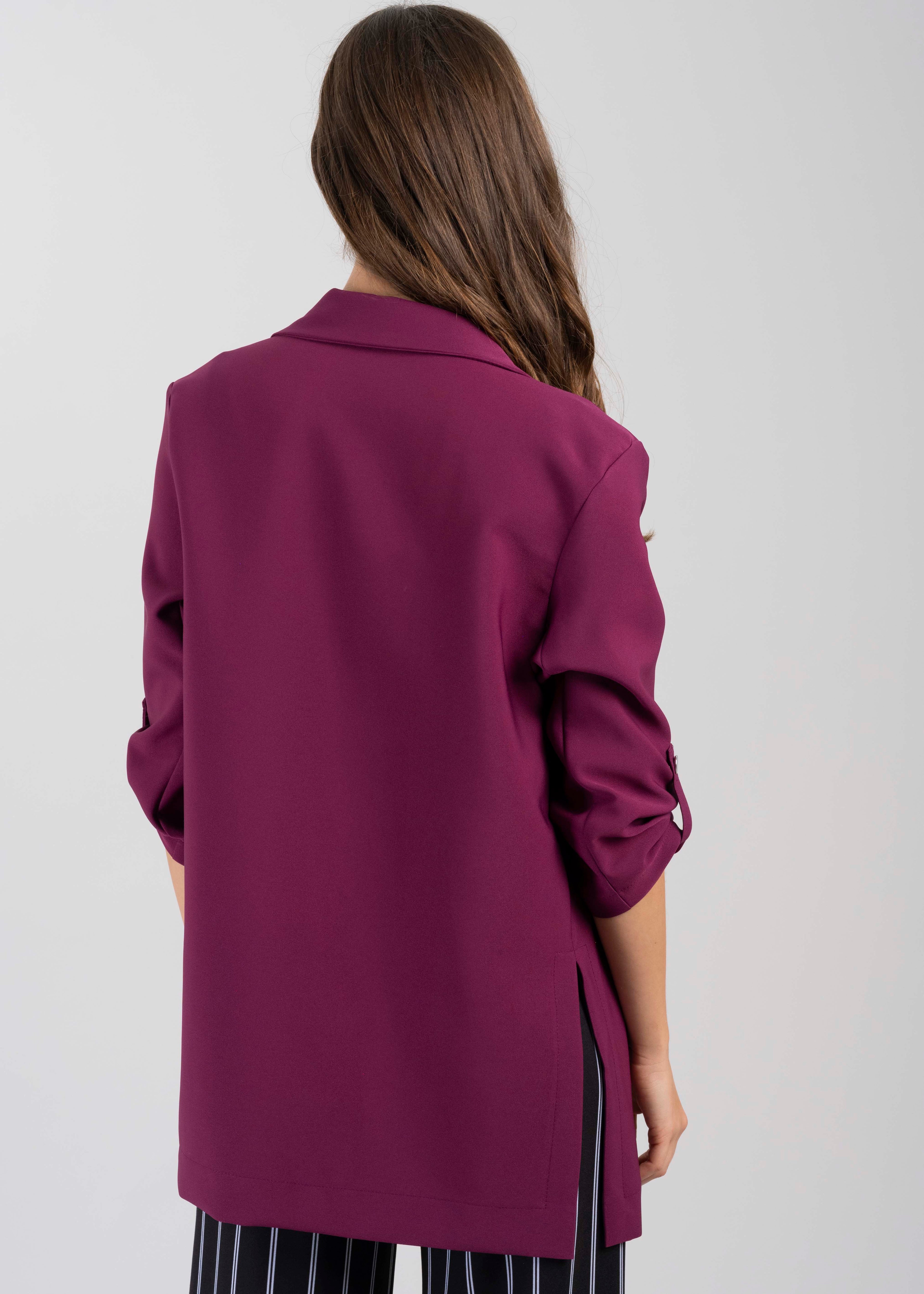 Saco Liso Manga Elevadores MORADO