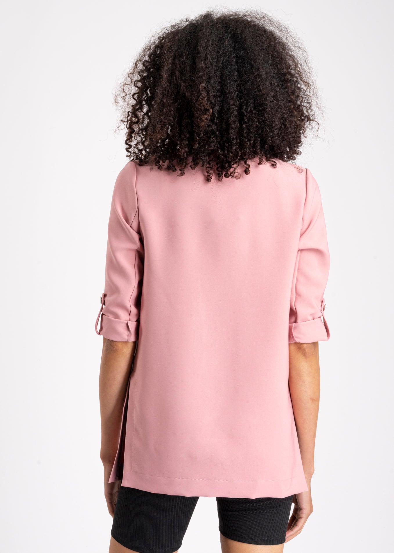 Saco Liso Manga Elevadores ROSA