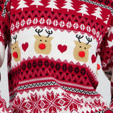 Suéter navideño reno nariz pompón